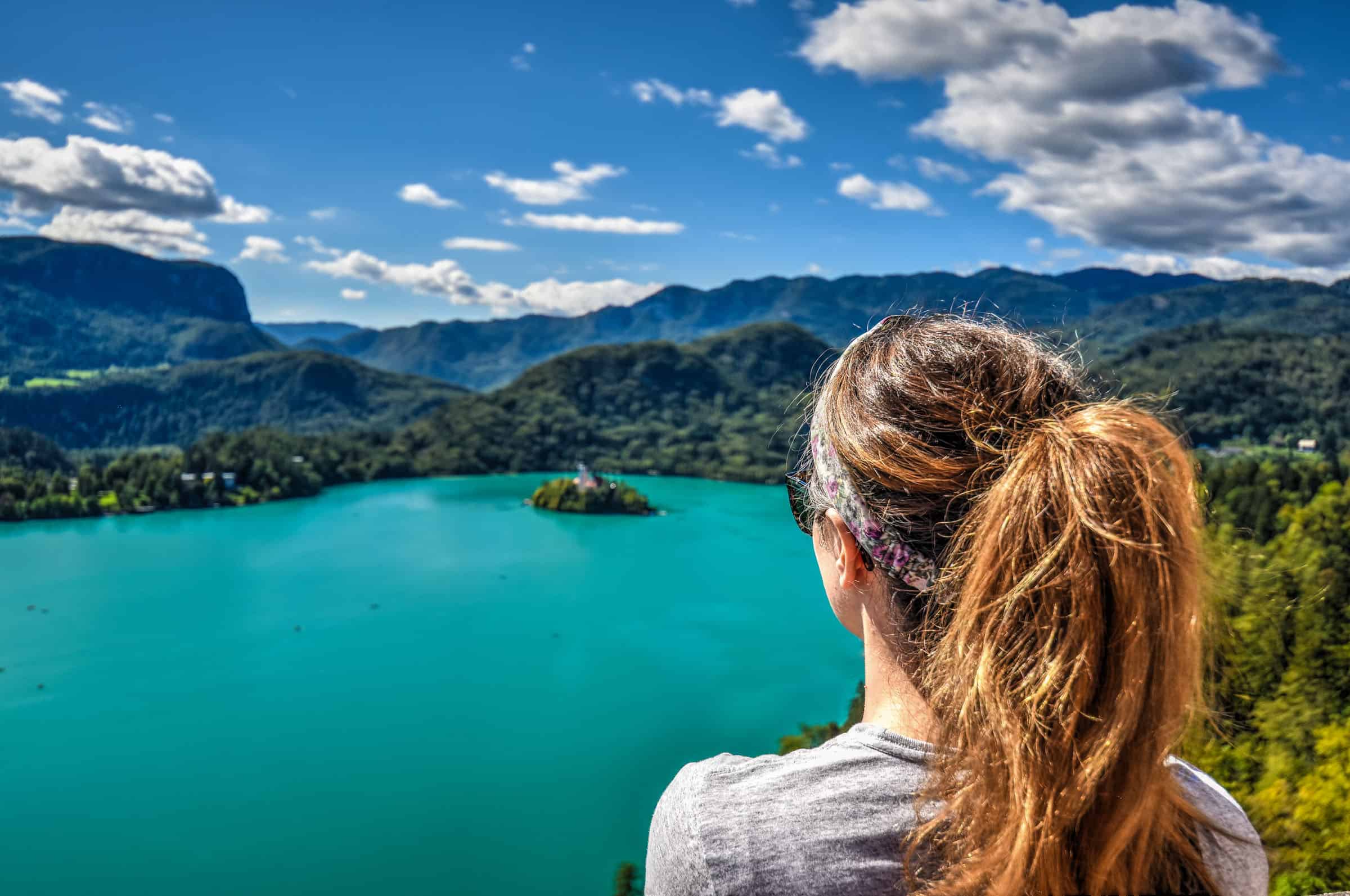 lake viewpoint from  bled castle