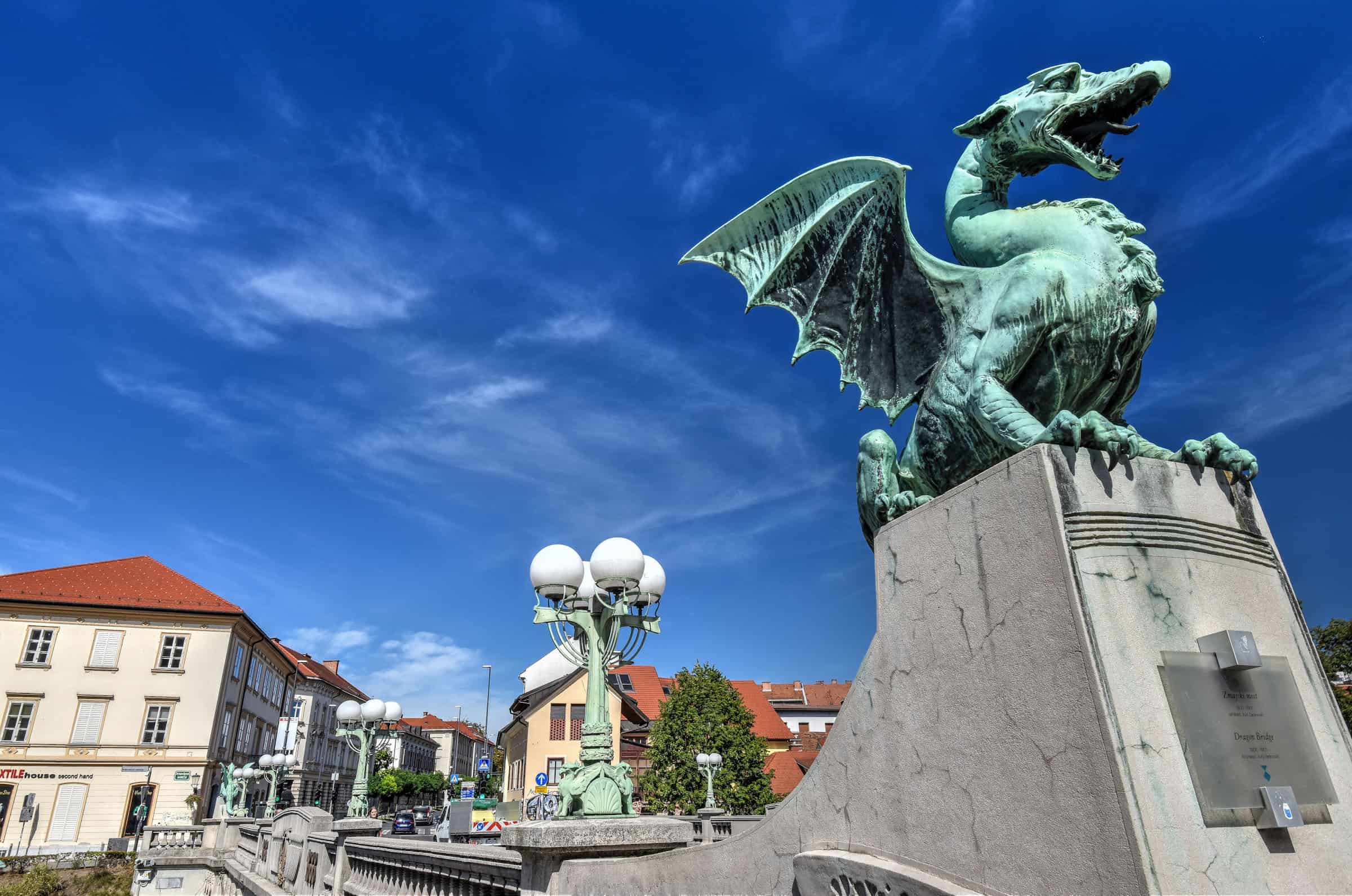 dragon bridge ljubljana slovenia