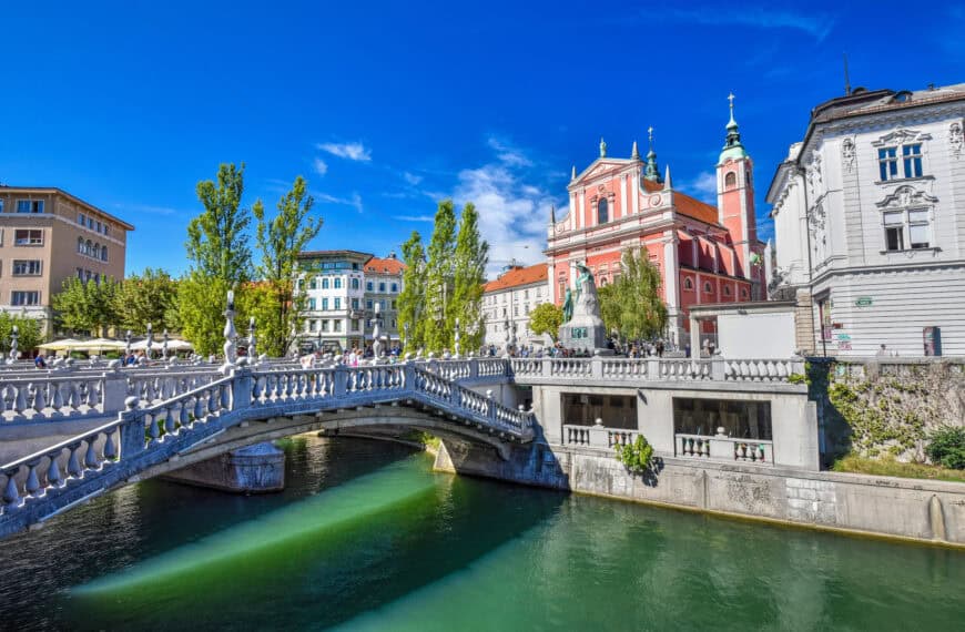 triple bridge ljubljana slovenia