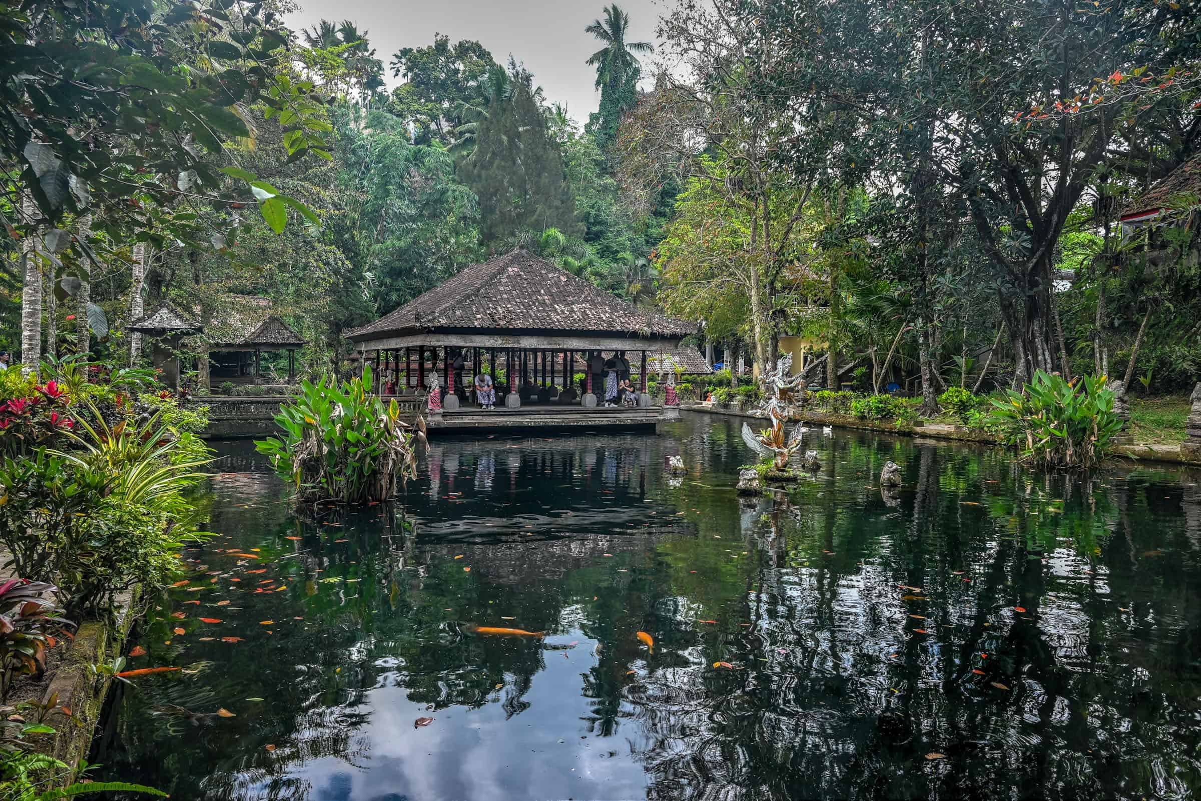 Pura Gunung Kawi Sebatu koi pond