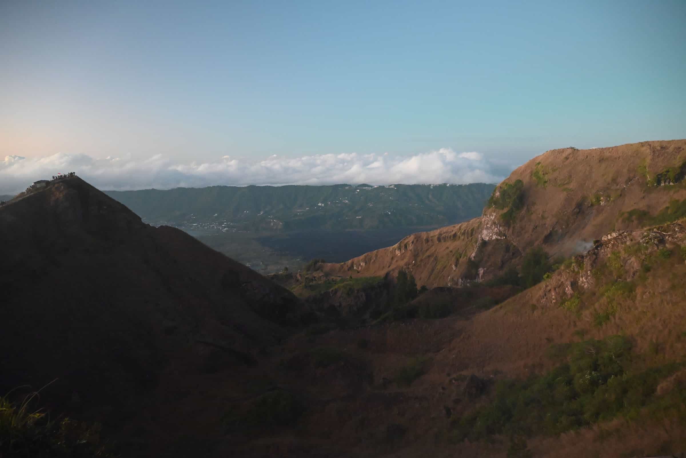 mount batur caldera volcano