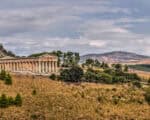 Temple in Segesta Archaeological Park in Sicily