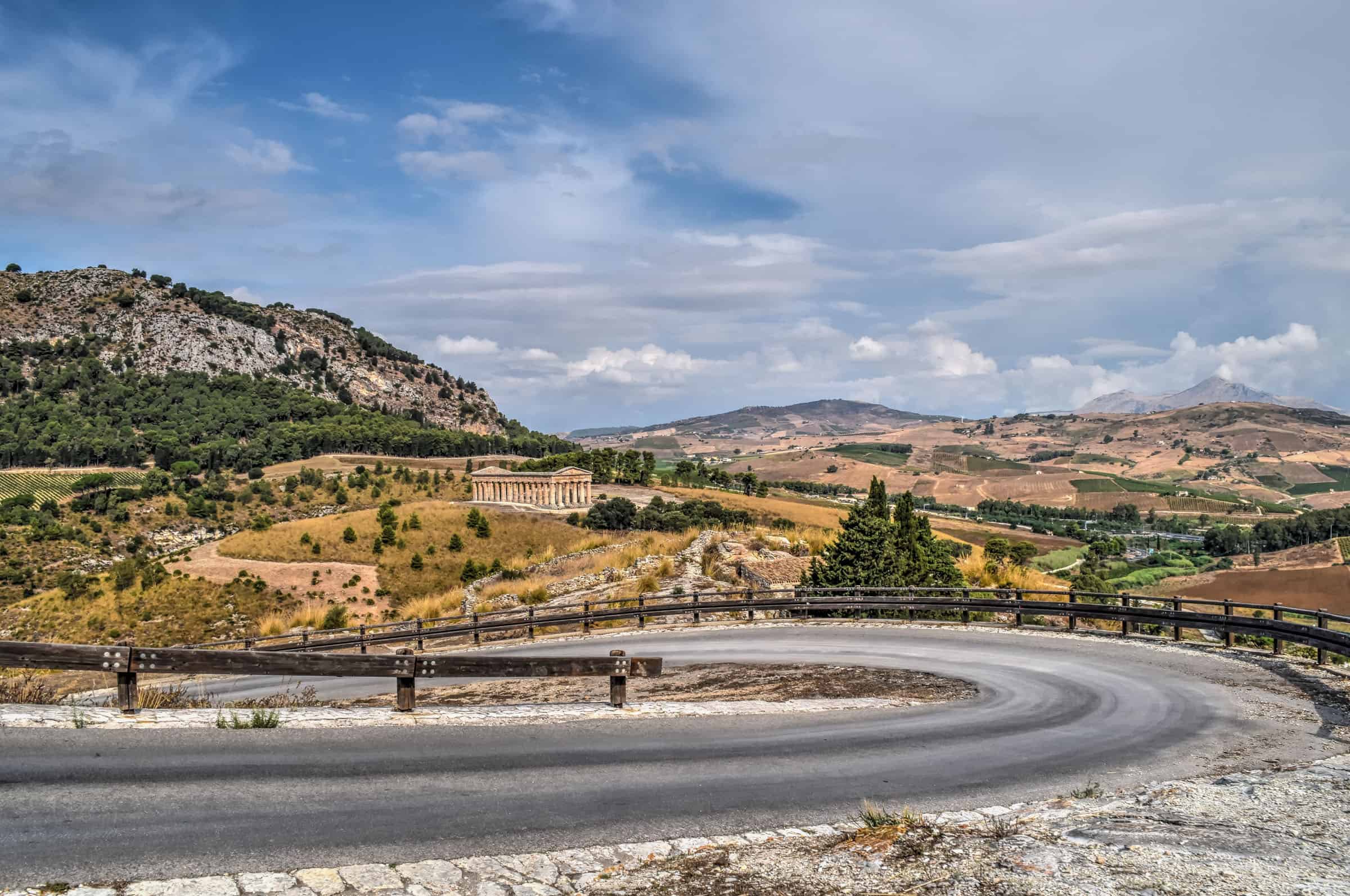 beautiful scenery in Segesta Archaeological Park