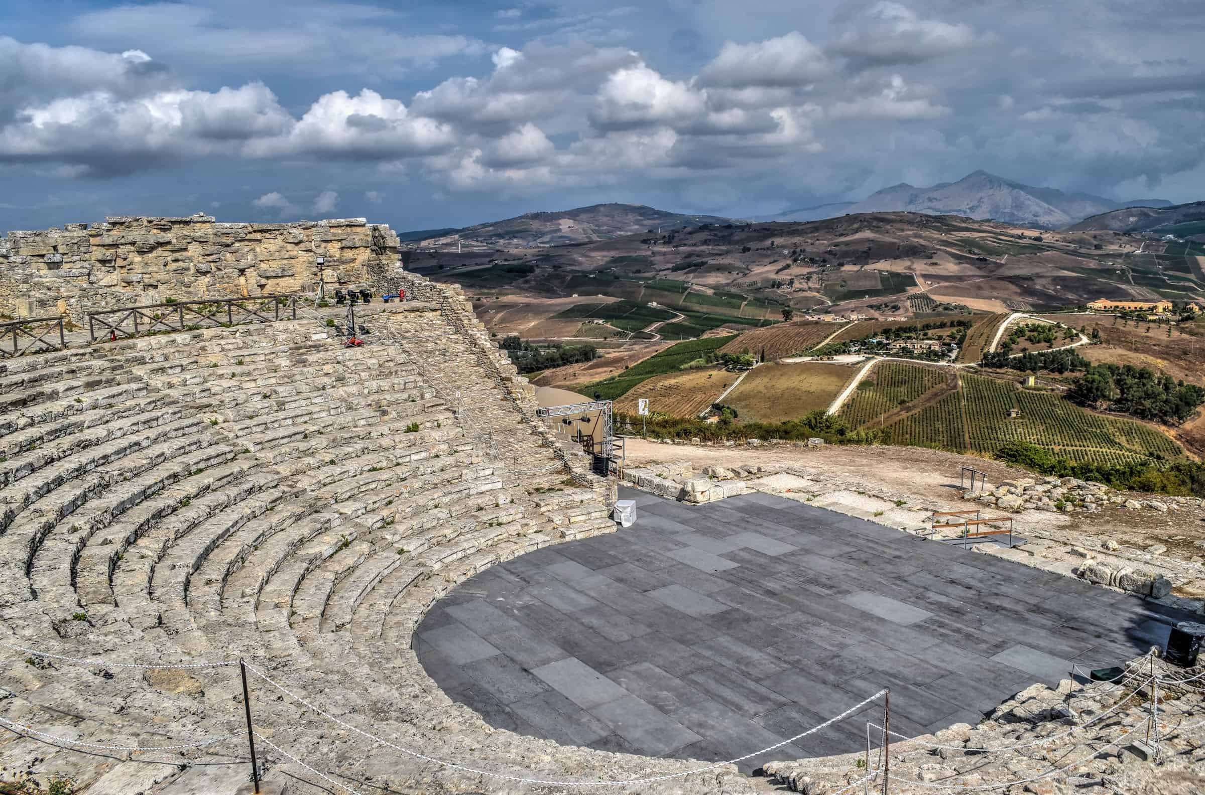 Segesta theater in Sicily