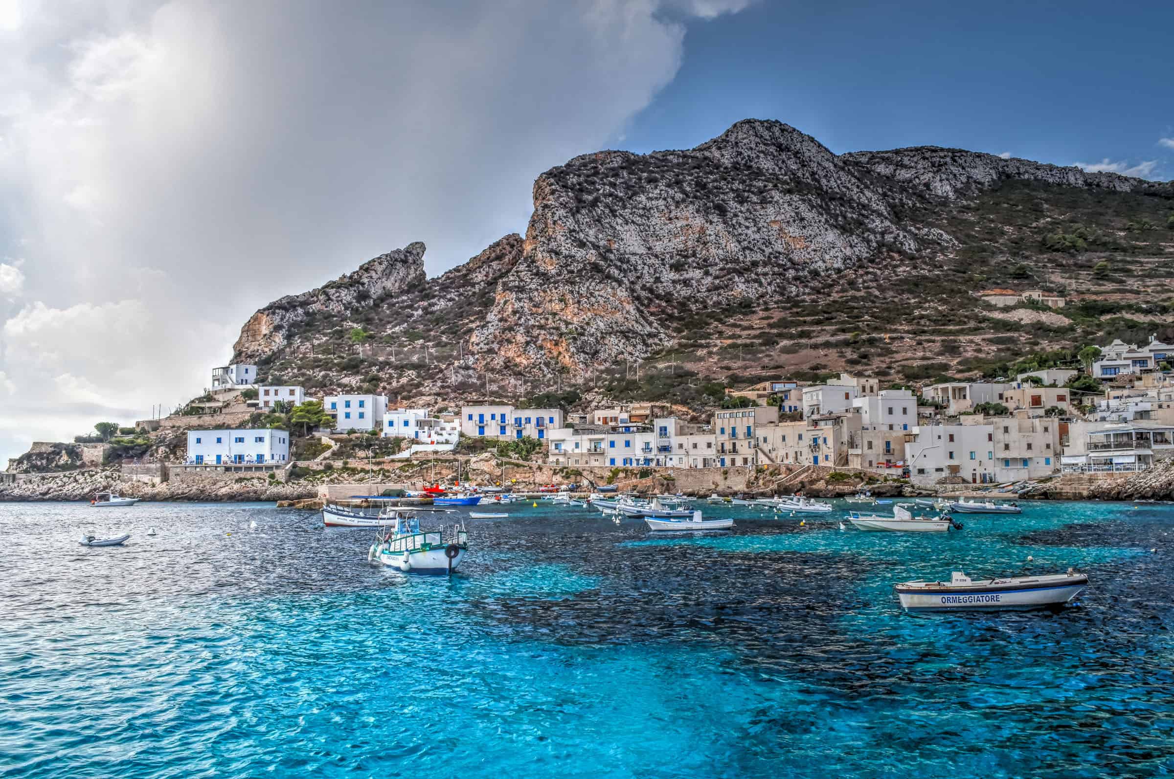 Levanzo in the egadi islands of Sicily