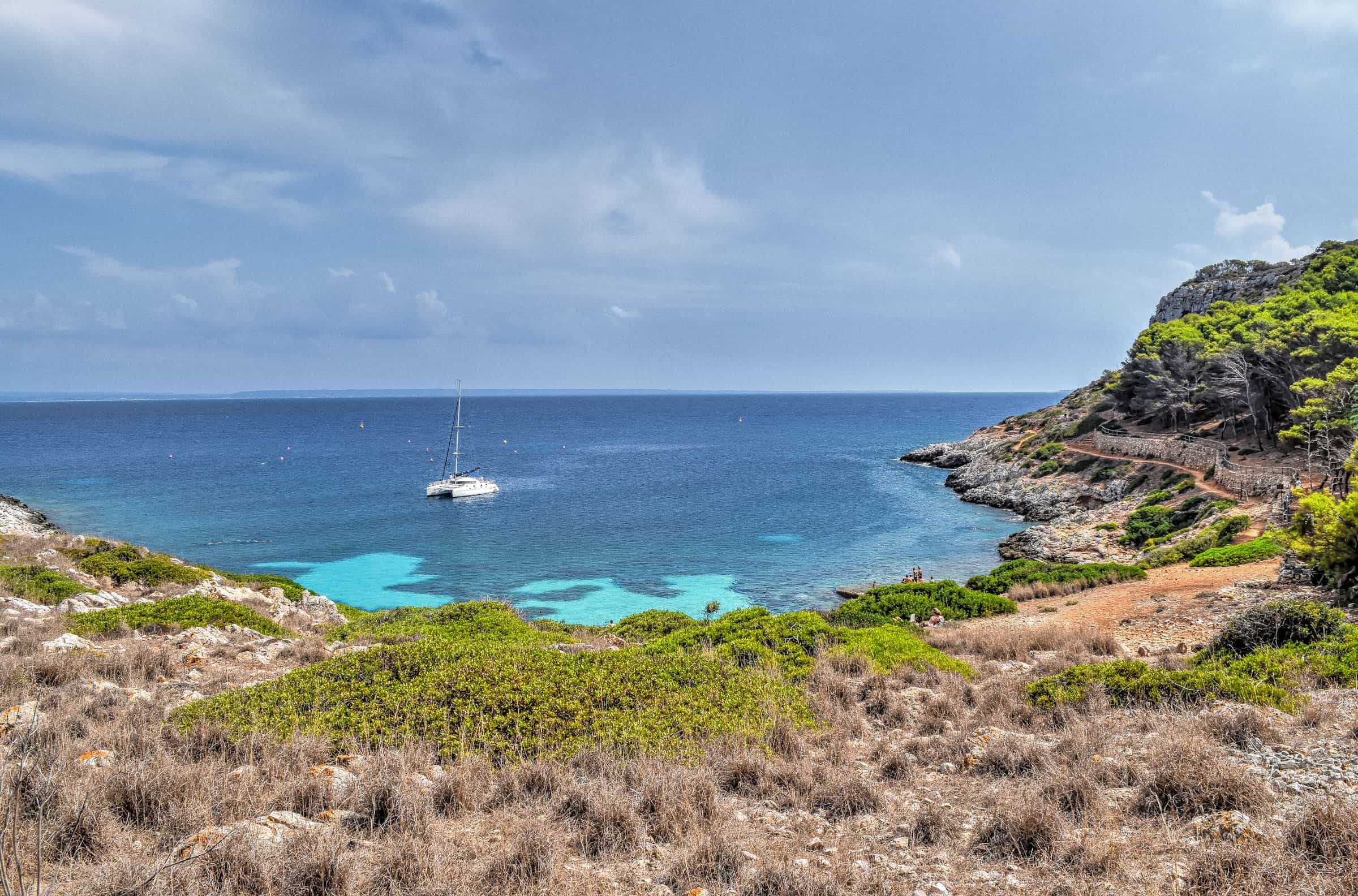 hiking trail in the egadi island of levanzo
