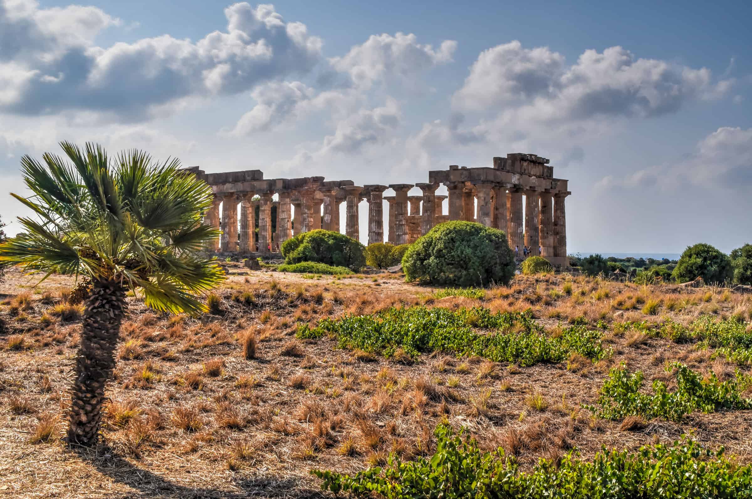temple E in Selinunte Archaeological Park Sicily