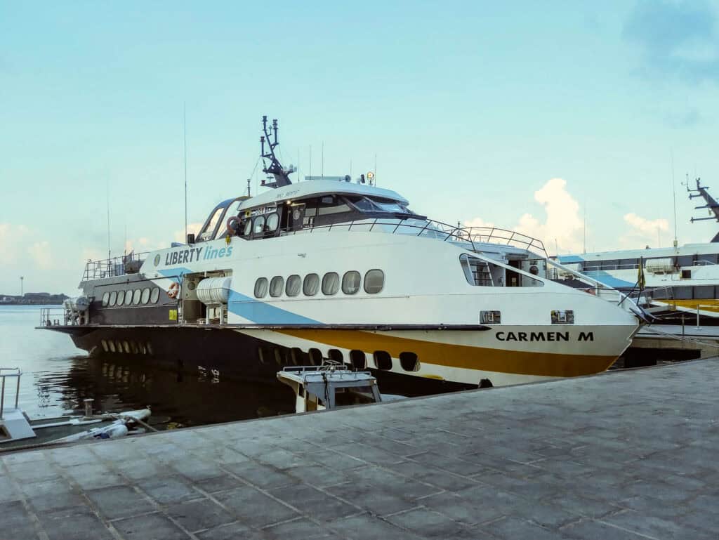liberty lines hydrofoil in Trapani