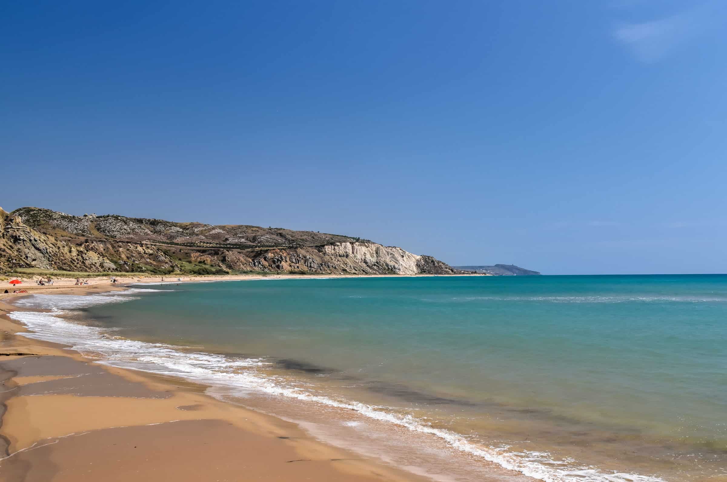 beach at torre salsa nature reserve in sicily