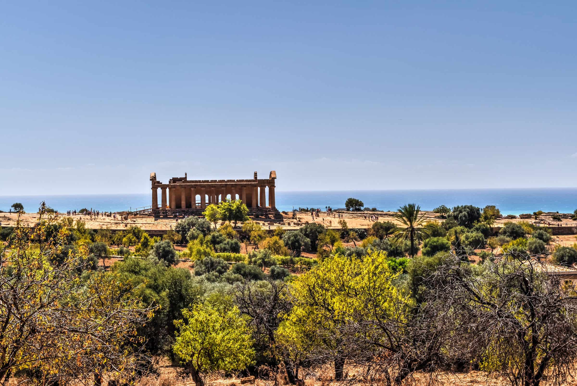 valley of temples near agrigento in sicily