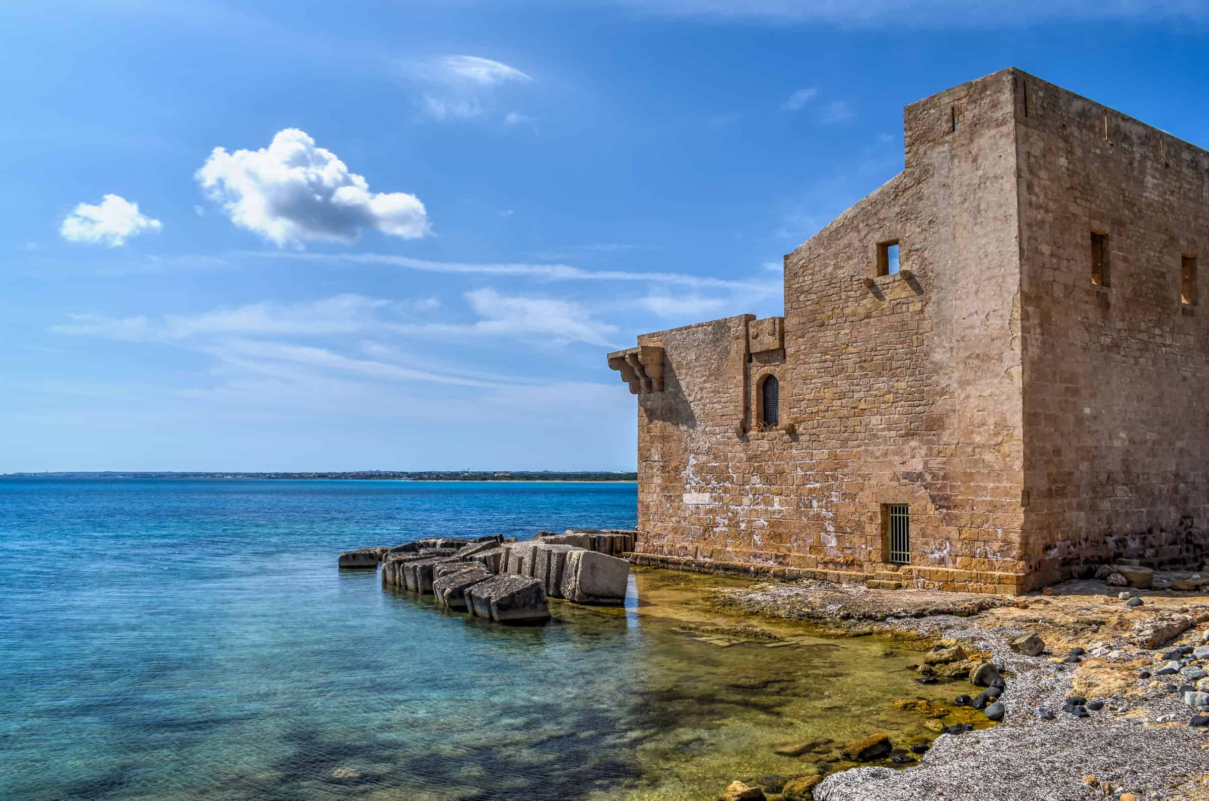 Torre Sveva in vendicari nature reserve, Sicily