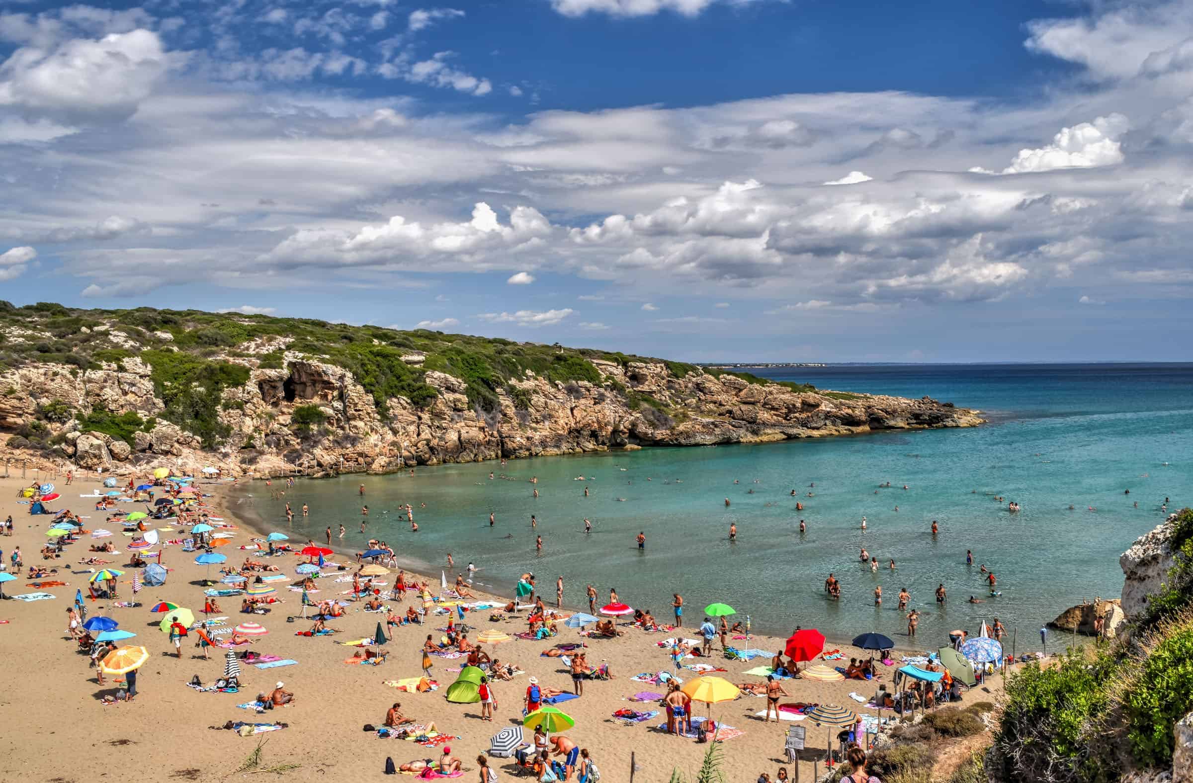 Calamosche Beach in Vendicari nature reserve in Sicily