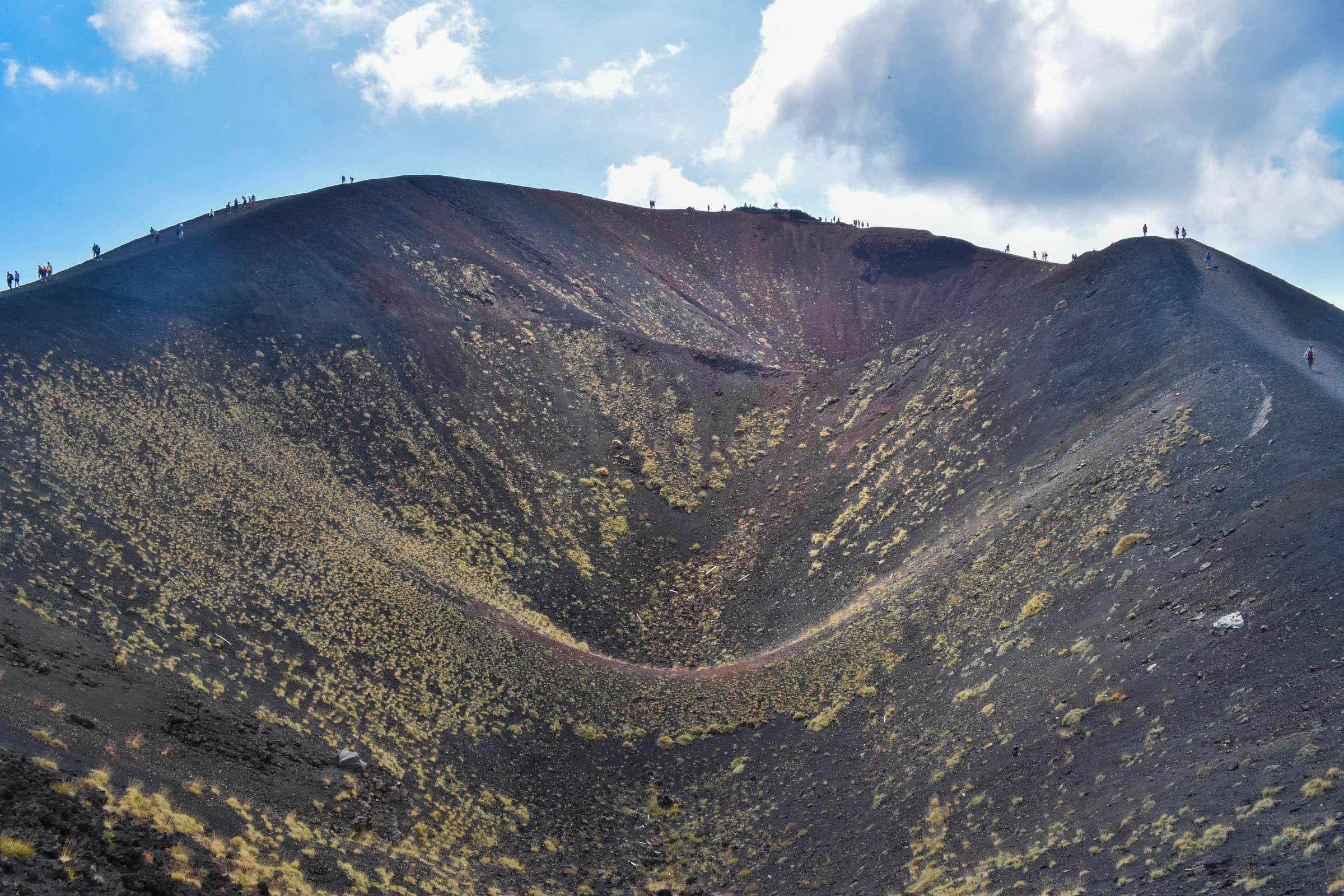 crater of mount etna