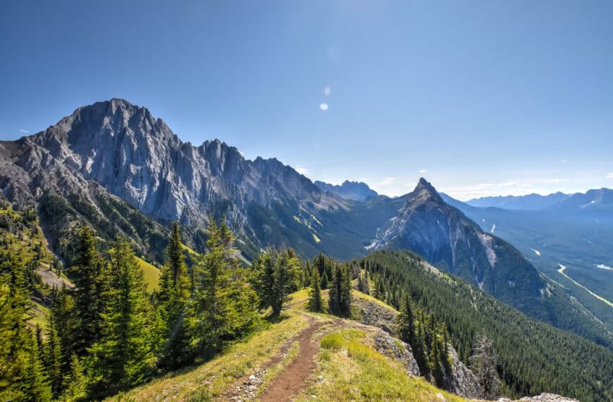 dramatic peaks as views from the King Creek Ridge Trail in Kananaskis