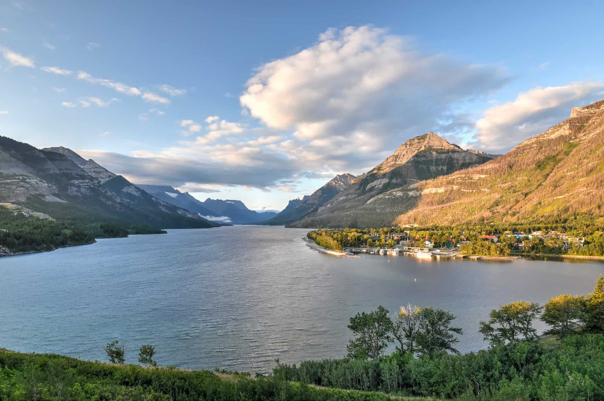 view from prince of wales hotel in waterton