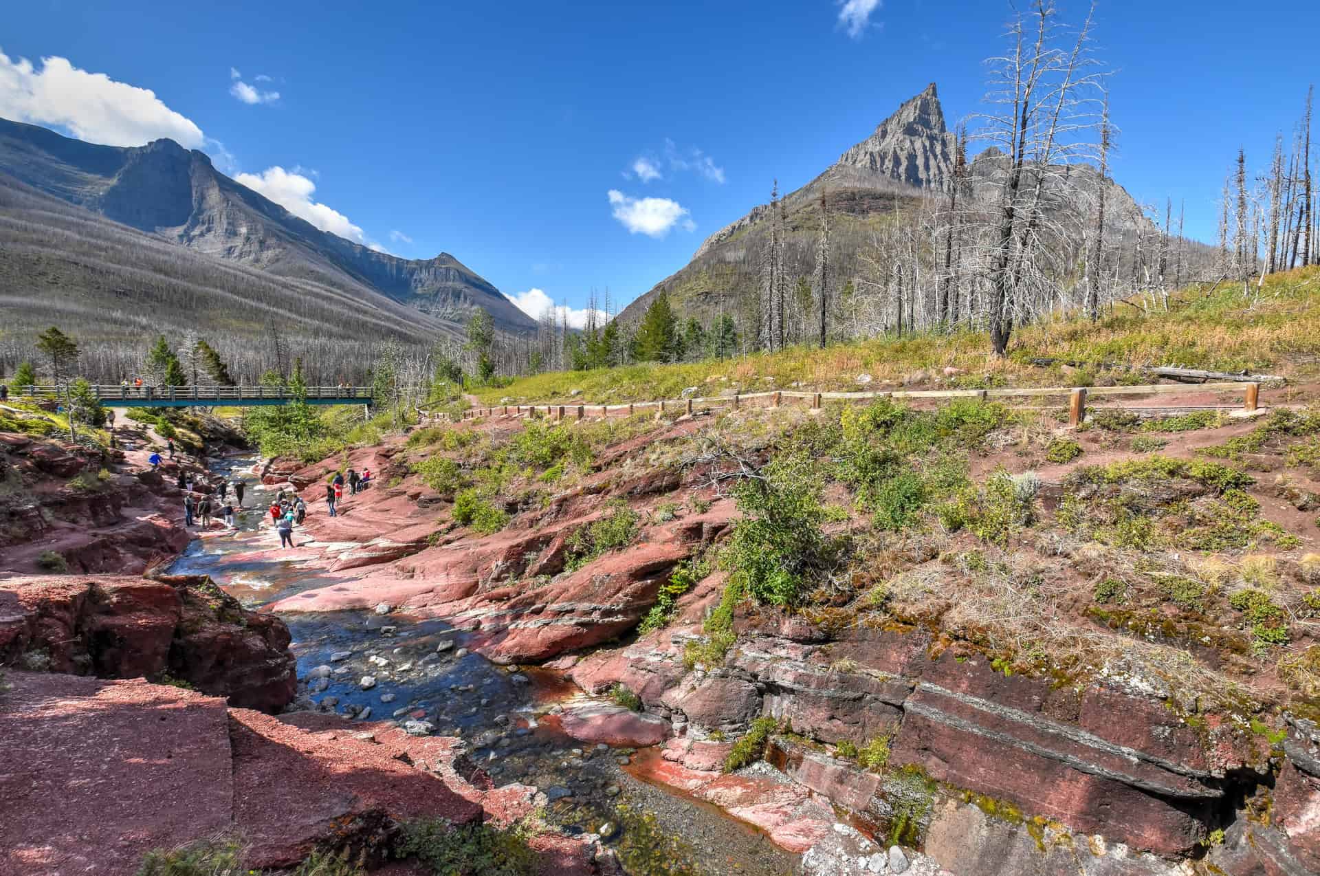 red rock canyon waterton lakes national park