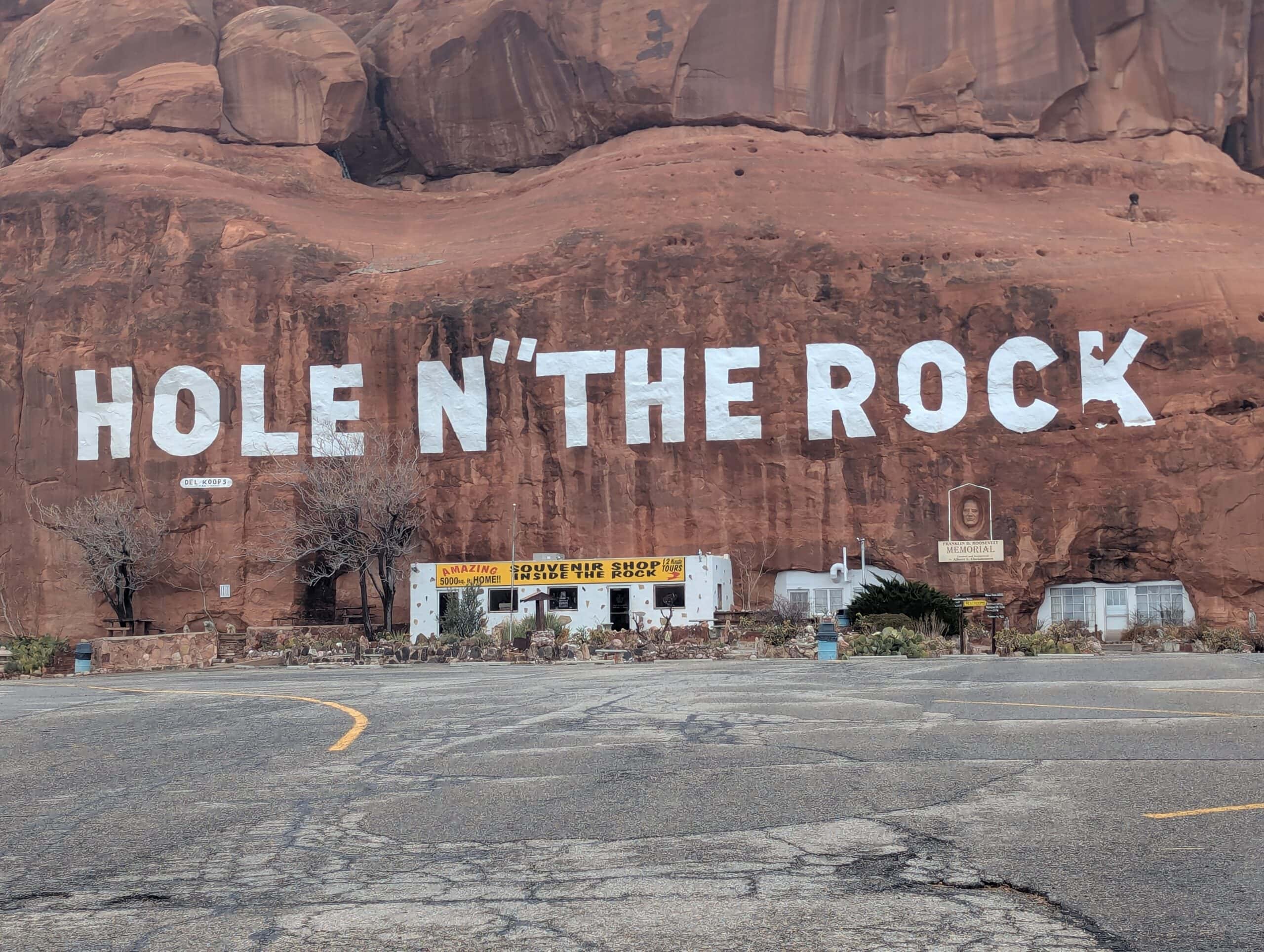 Hole 'N' The Rock near Moab in Utah