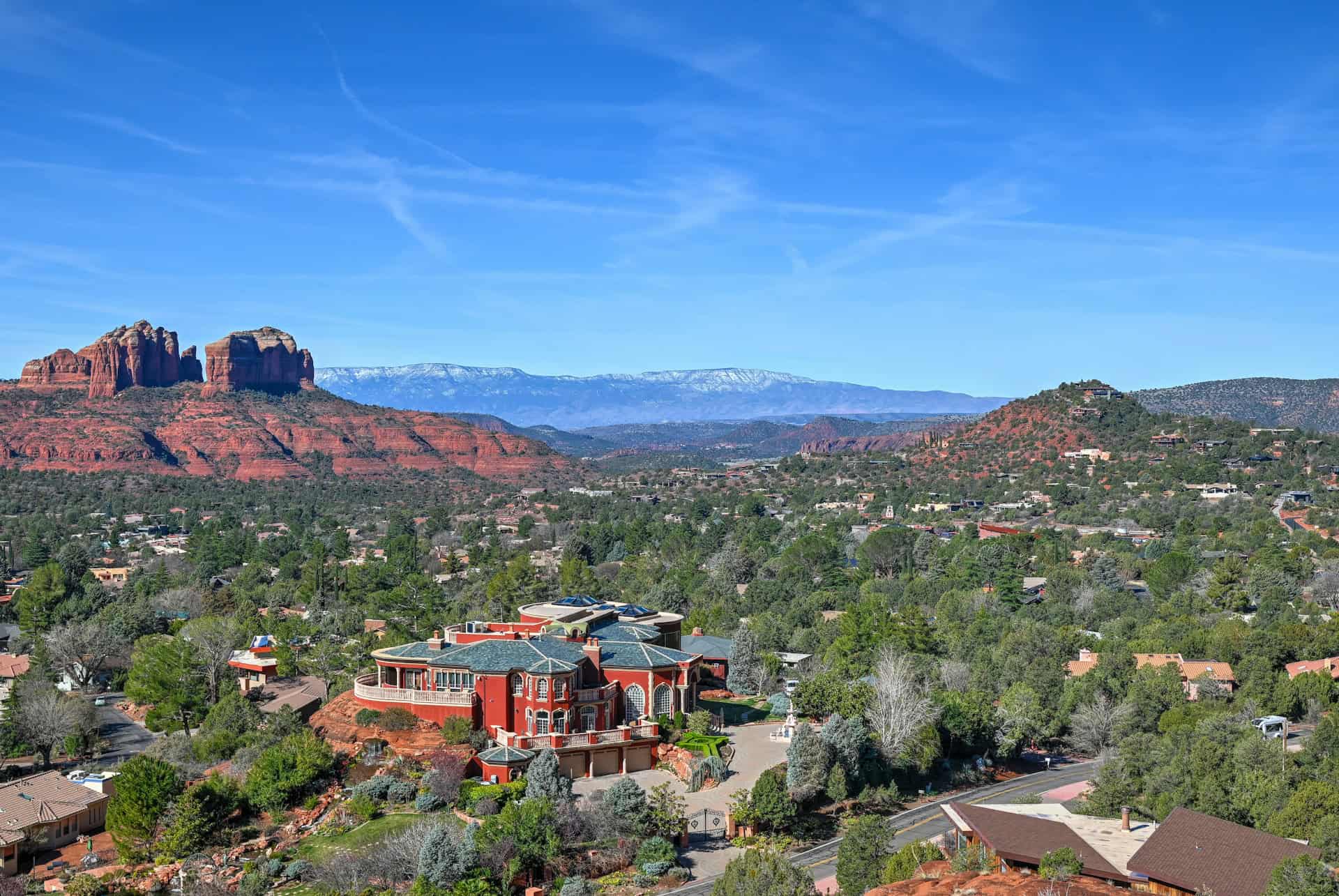 view from the church of the holy cross in sedona