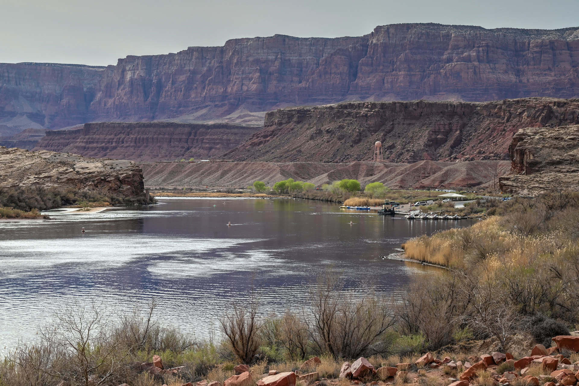 lees ferry dock in marble canyon