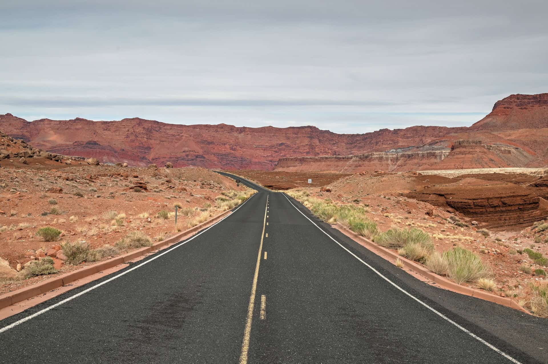 Lees Ferry road in Marble Canyon