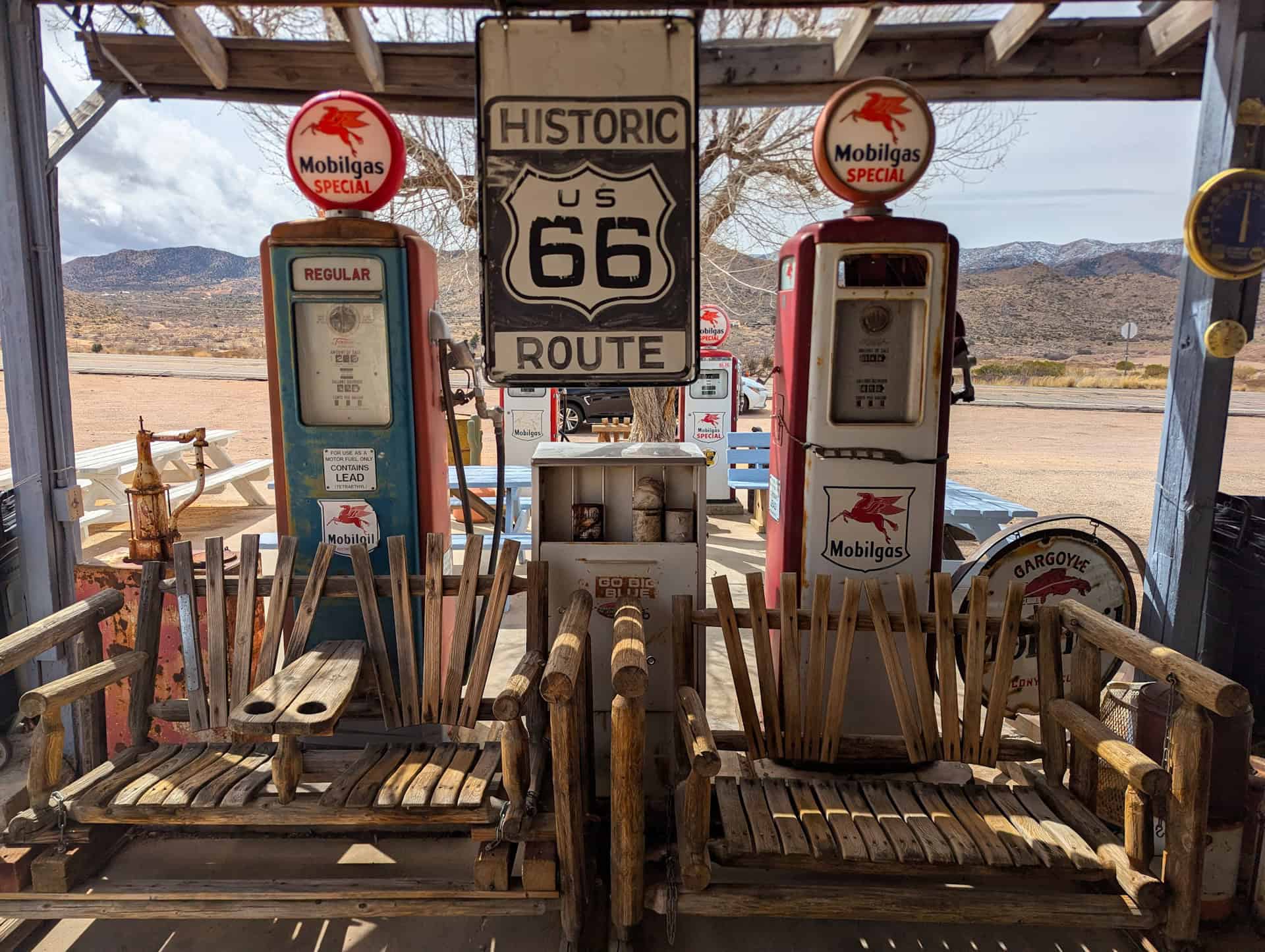 route 66 gas pump Hackberry General Store