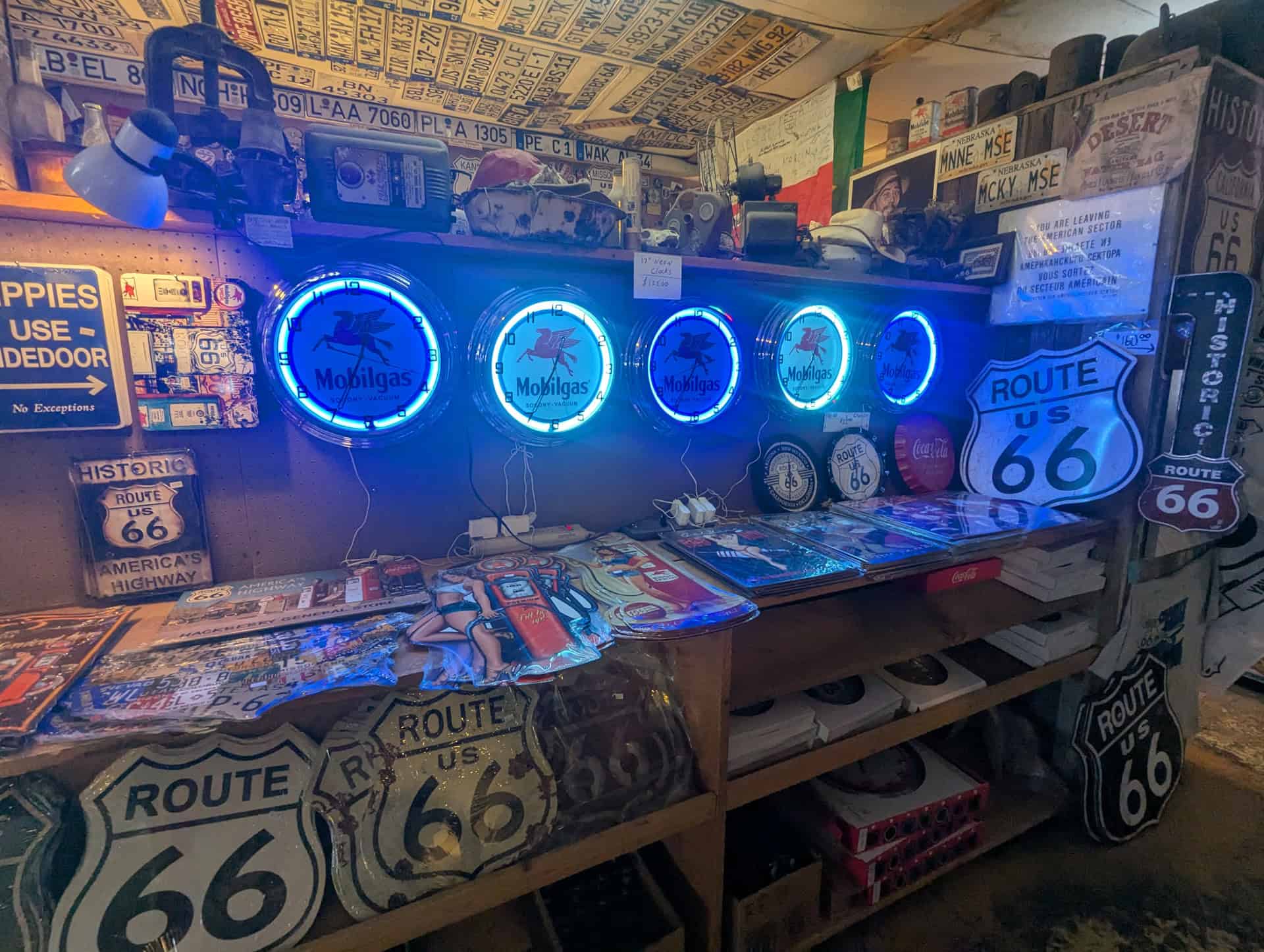 souvenirs at Hackberry General Store