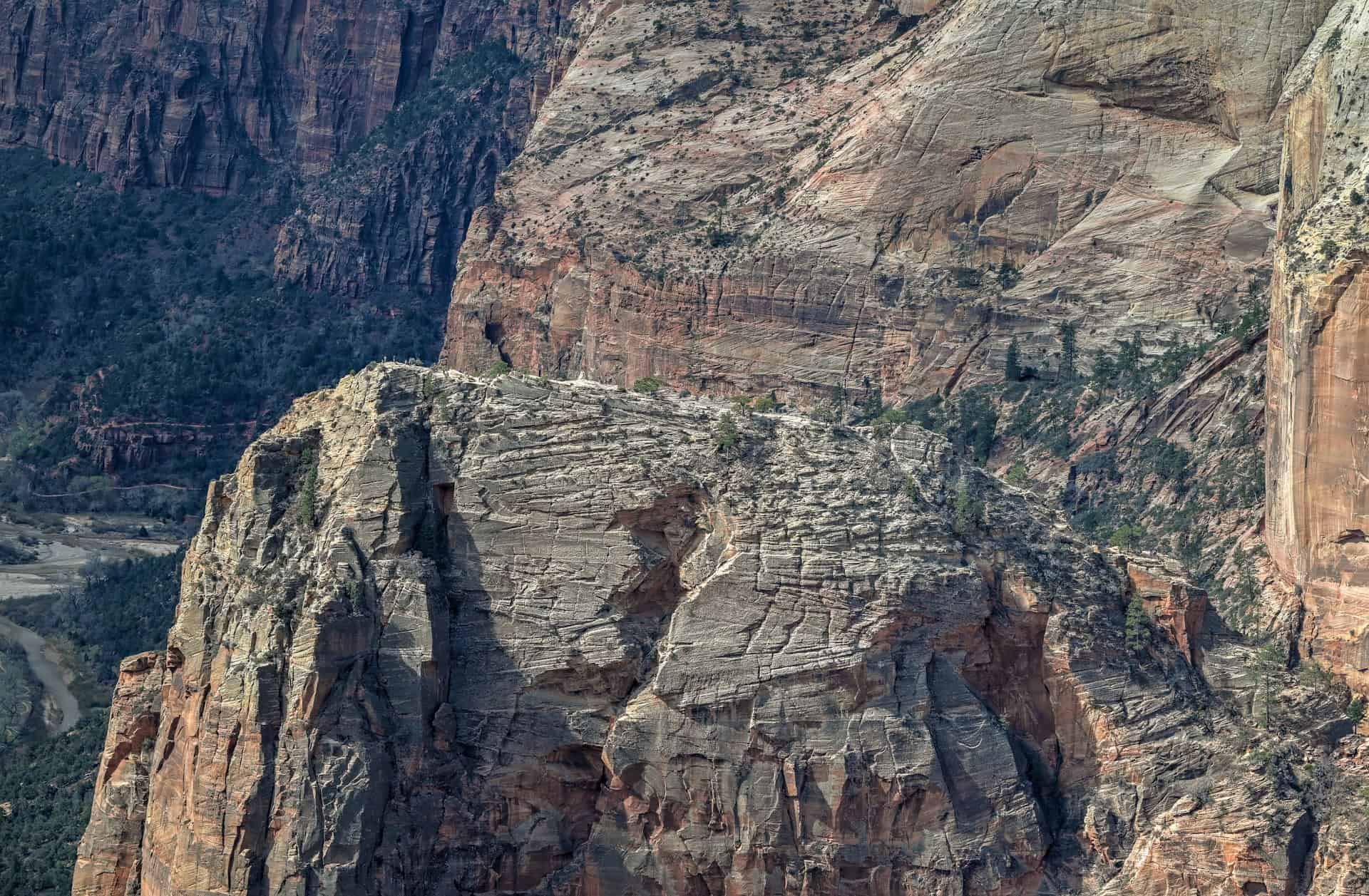 view of angel's landing from observation point