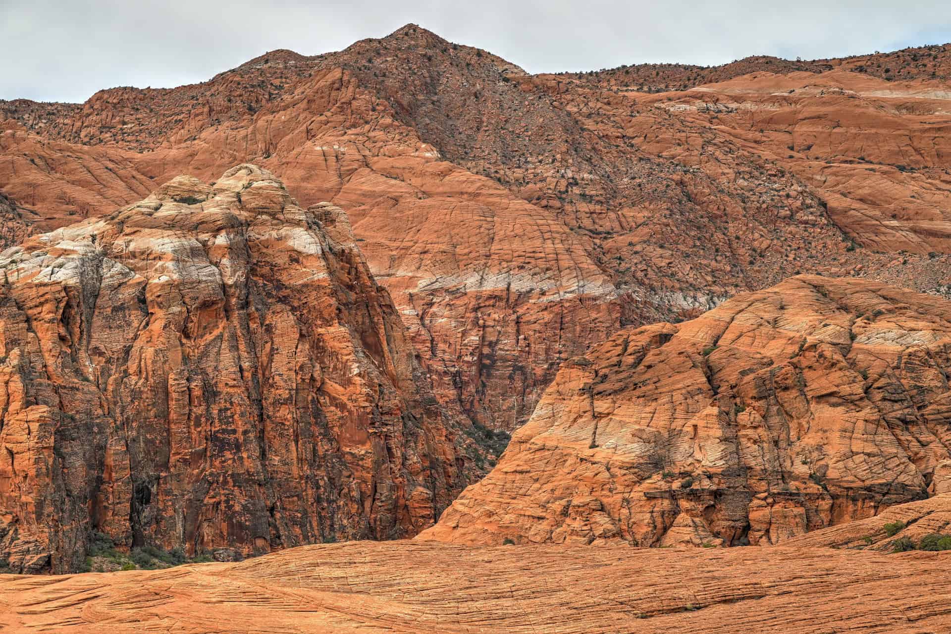petrified dunes trail in snow canyon 