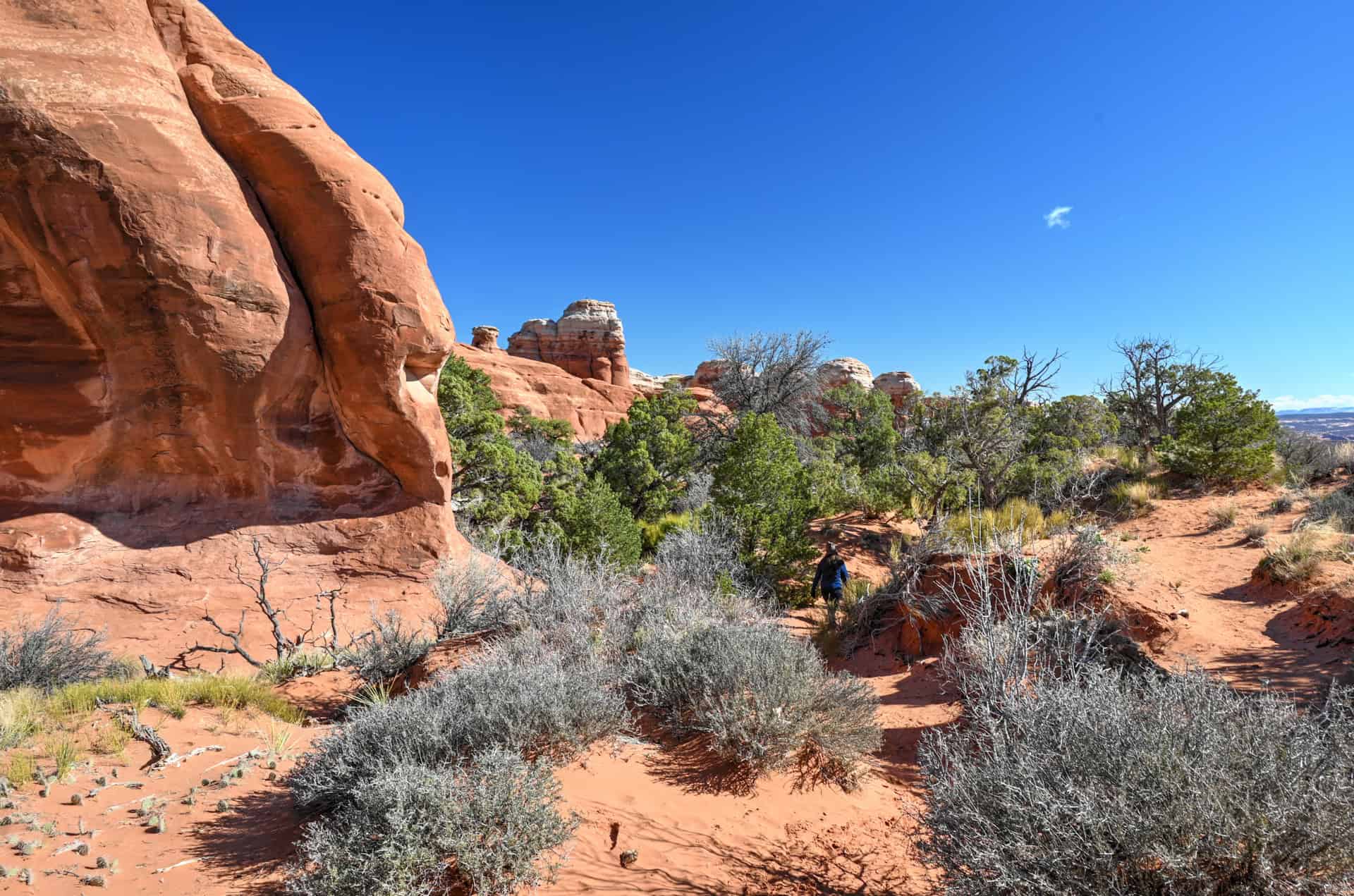 trail to broken arch in arches national park