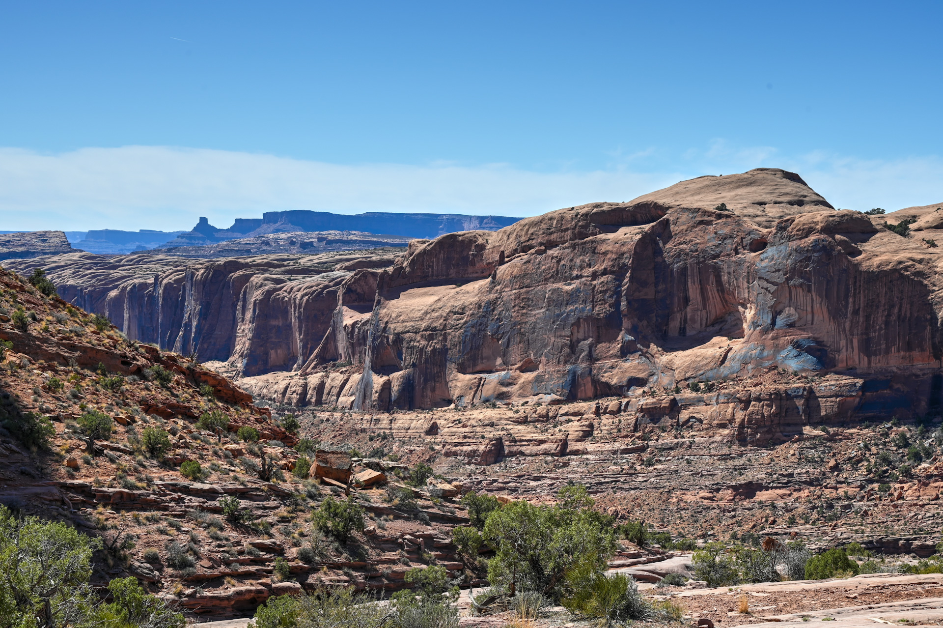 view of the colorado river from moab's escalator trail