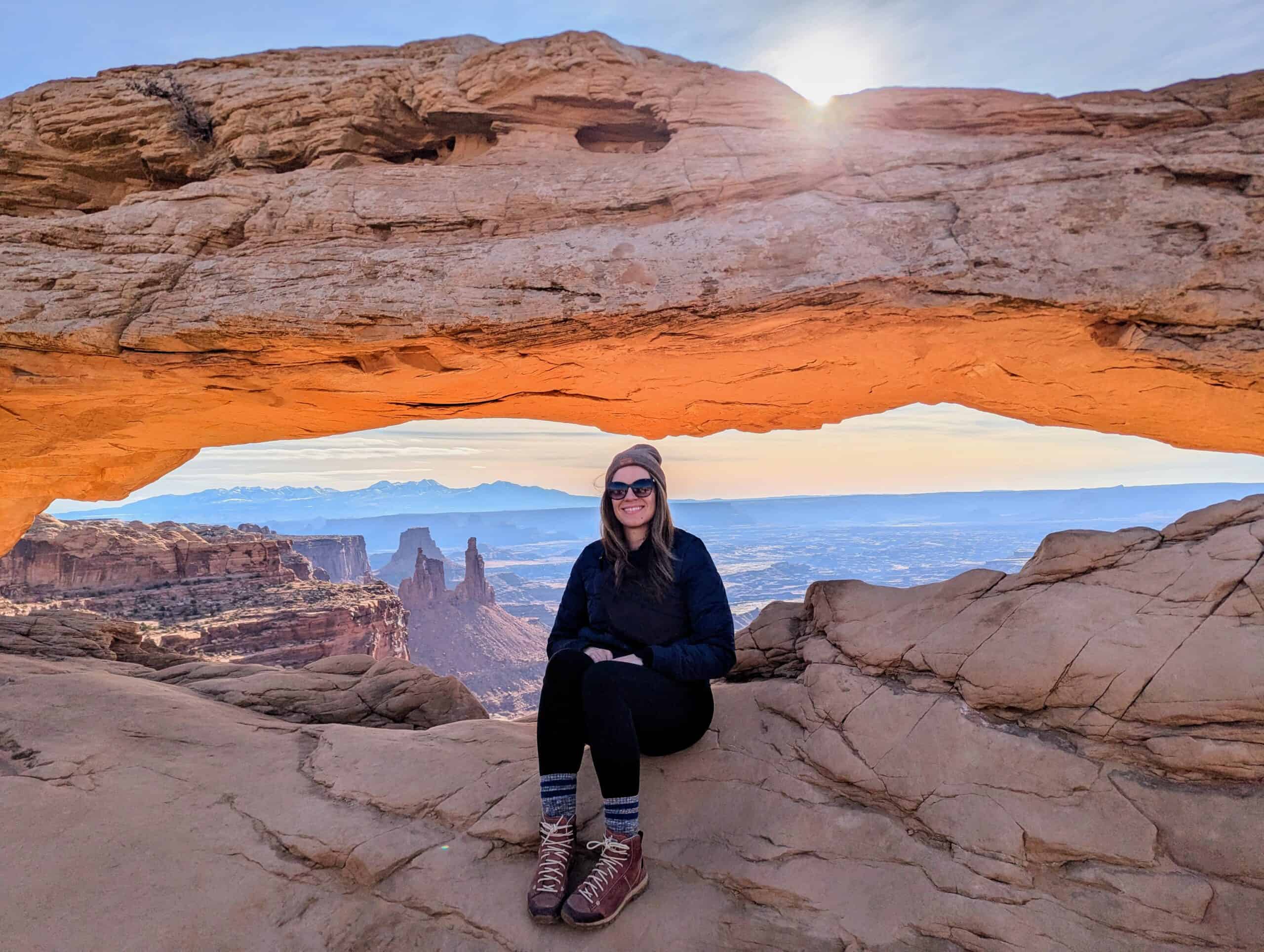 mesa arch at sunrise