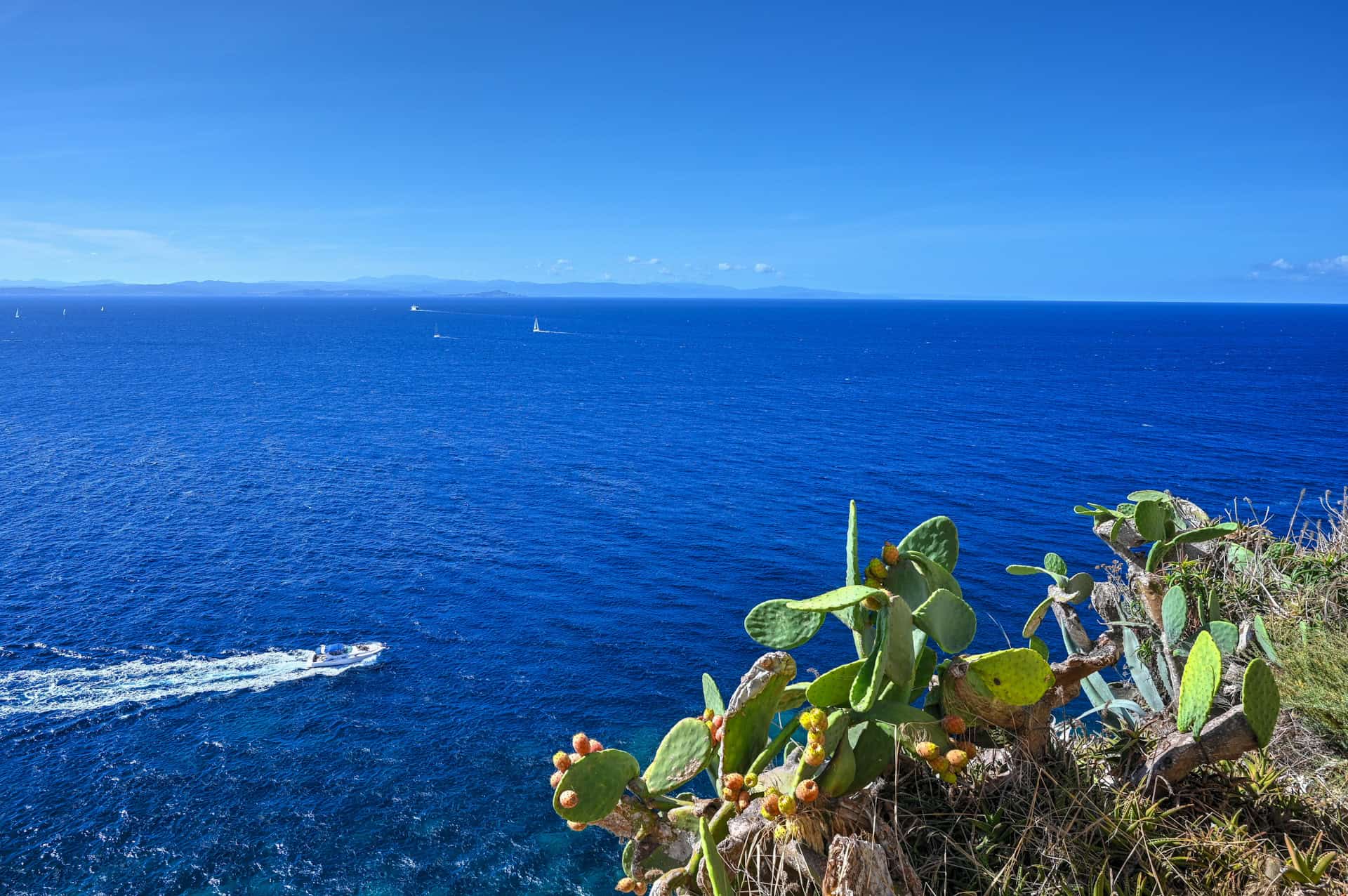 open sea views from bonifacio
