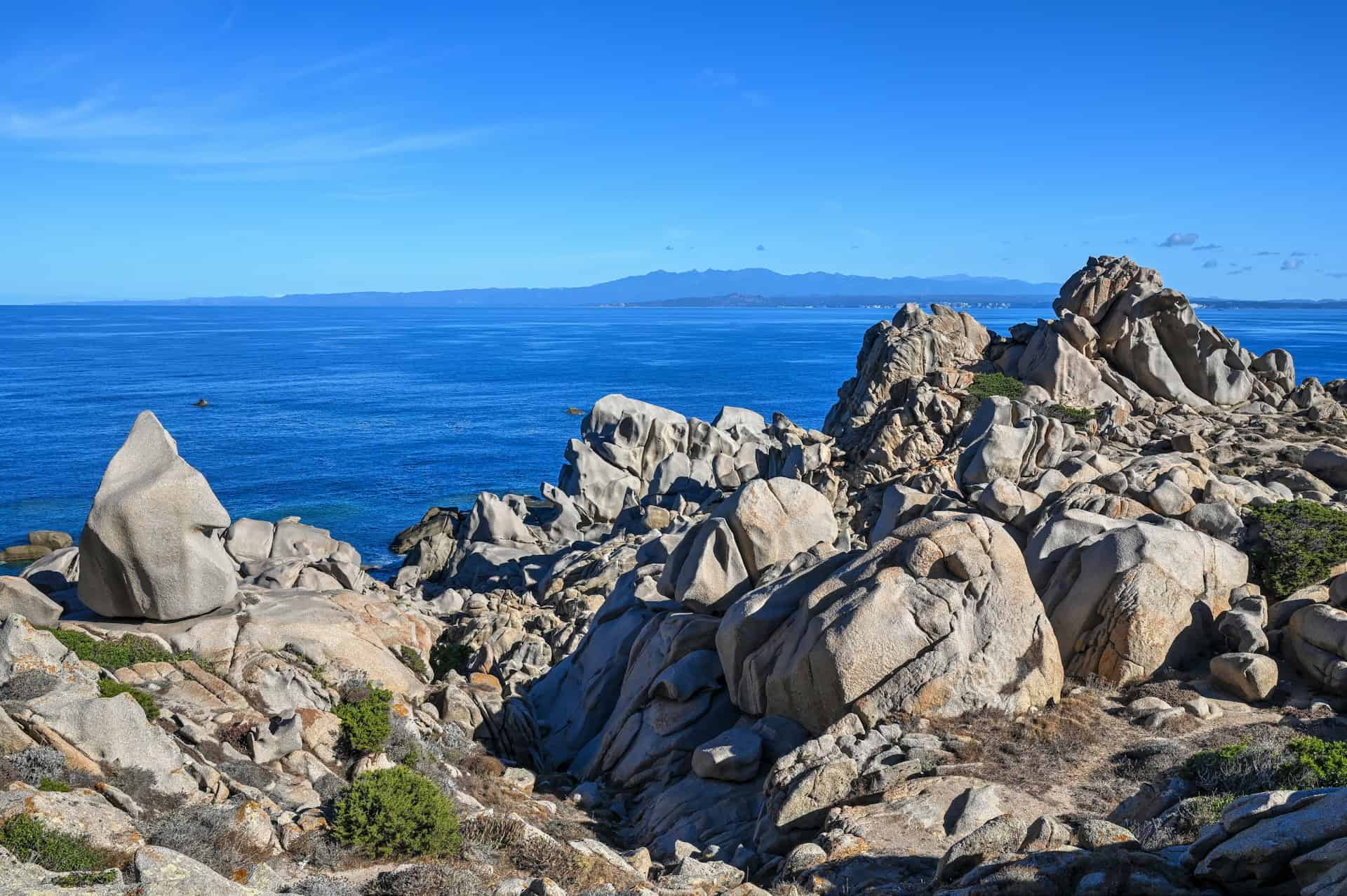 stunning granite rock formations on capo testa