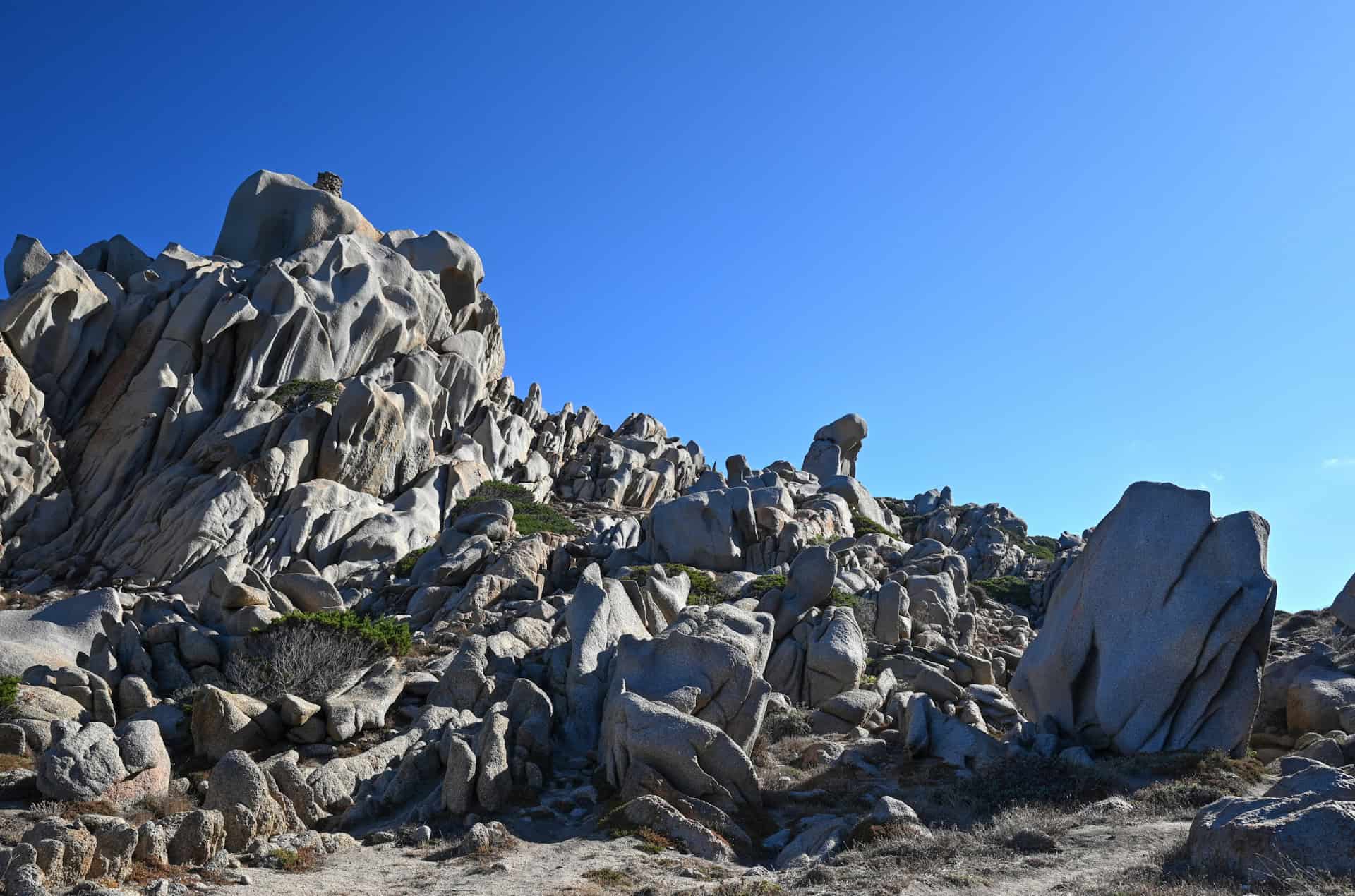 weird rock formation of capo testa