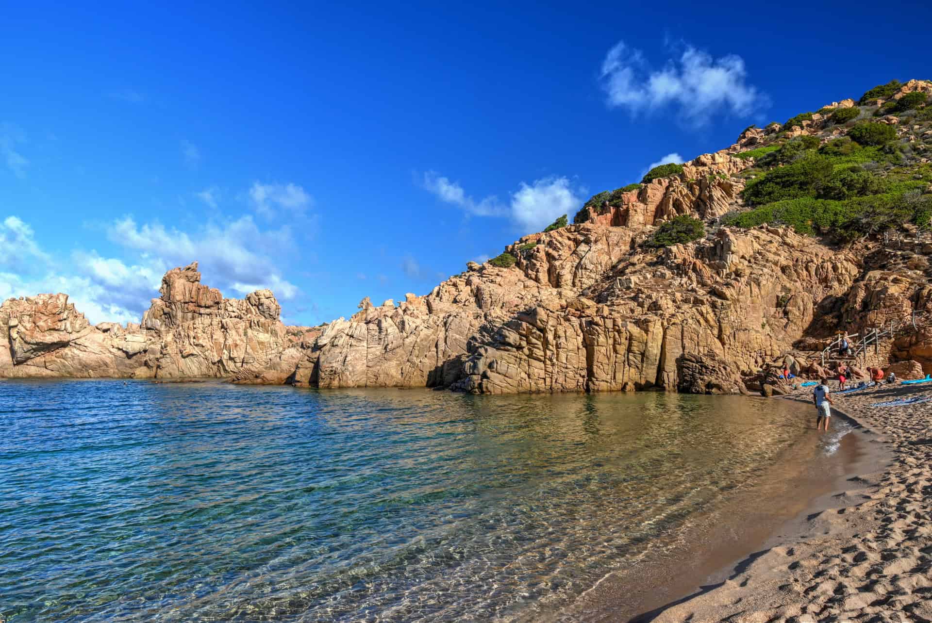 the calm waters at Spiaggia di Cala Li Cossi