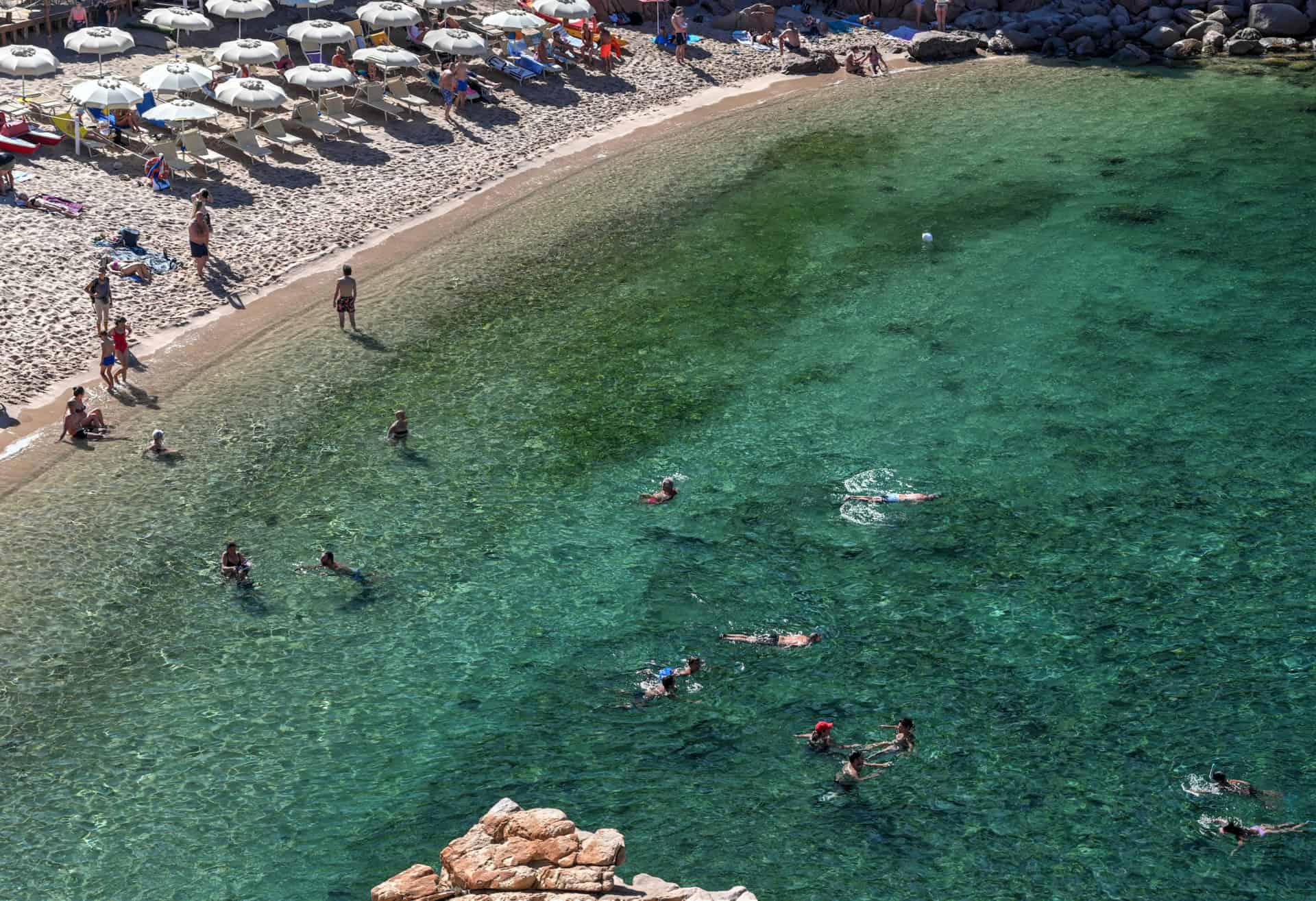 the calm waters at Spiaggia di Cala Li Cossi