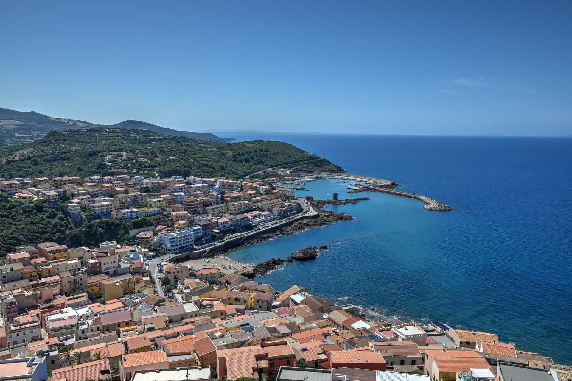 coastal views from Castello dei Doria in Castelsardo