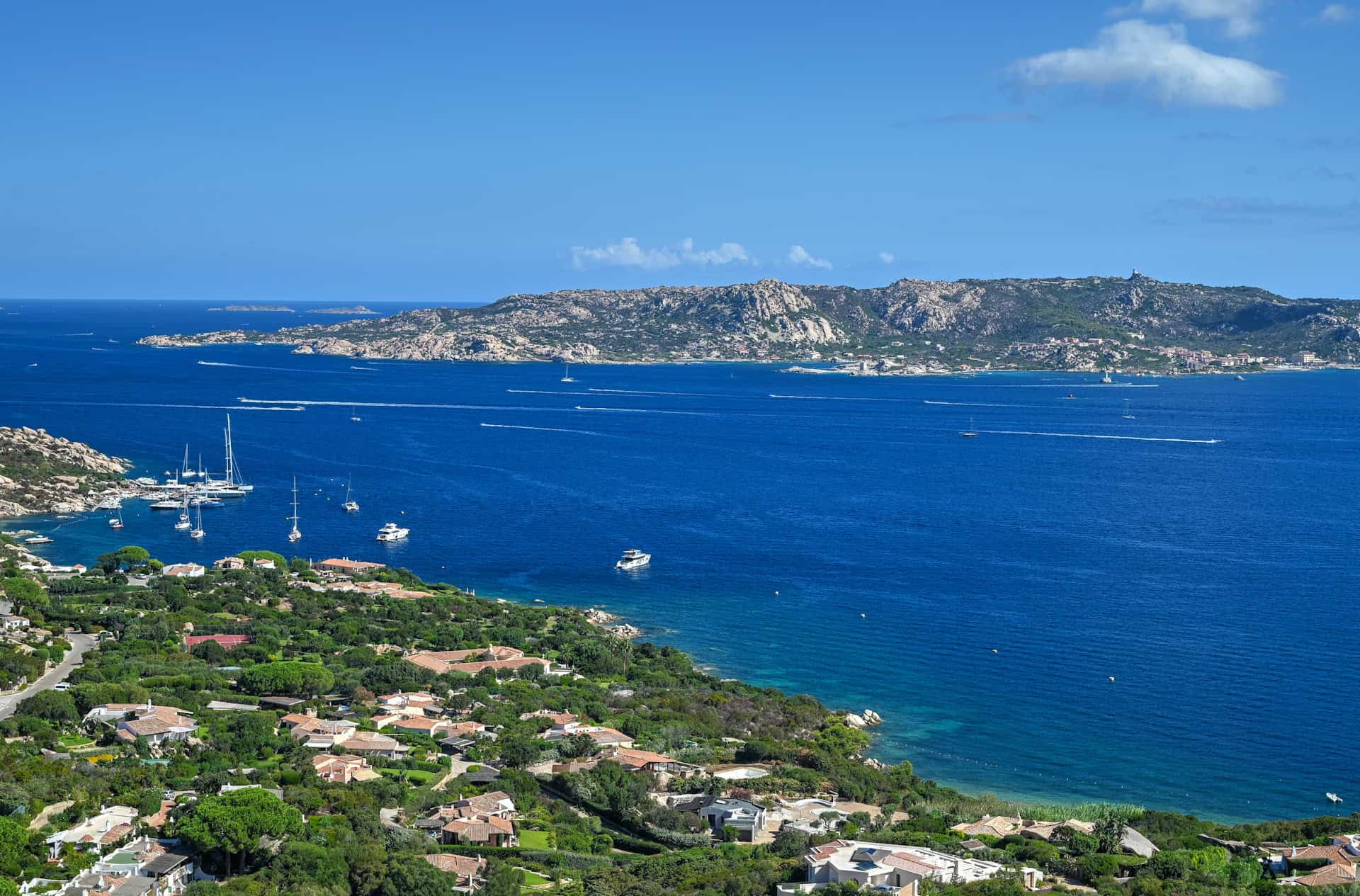 Maddalena Archipelago viewed from Fortezza di Monte Altura 