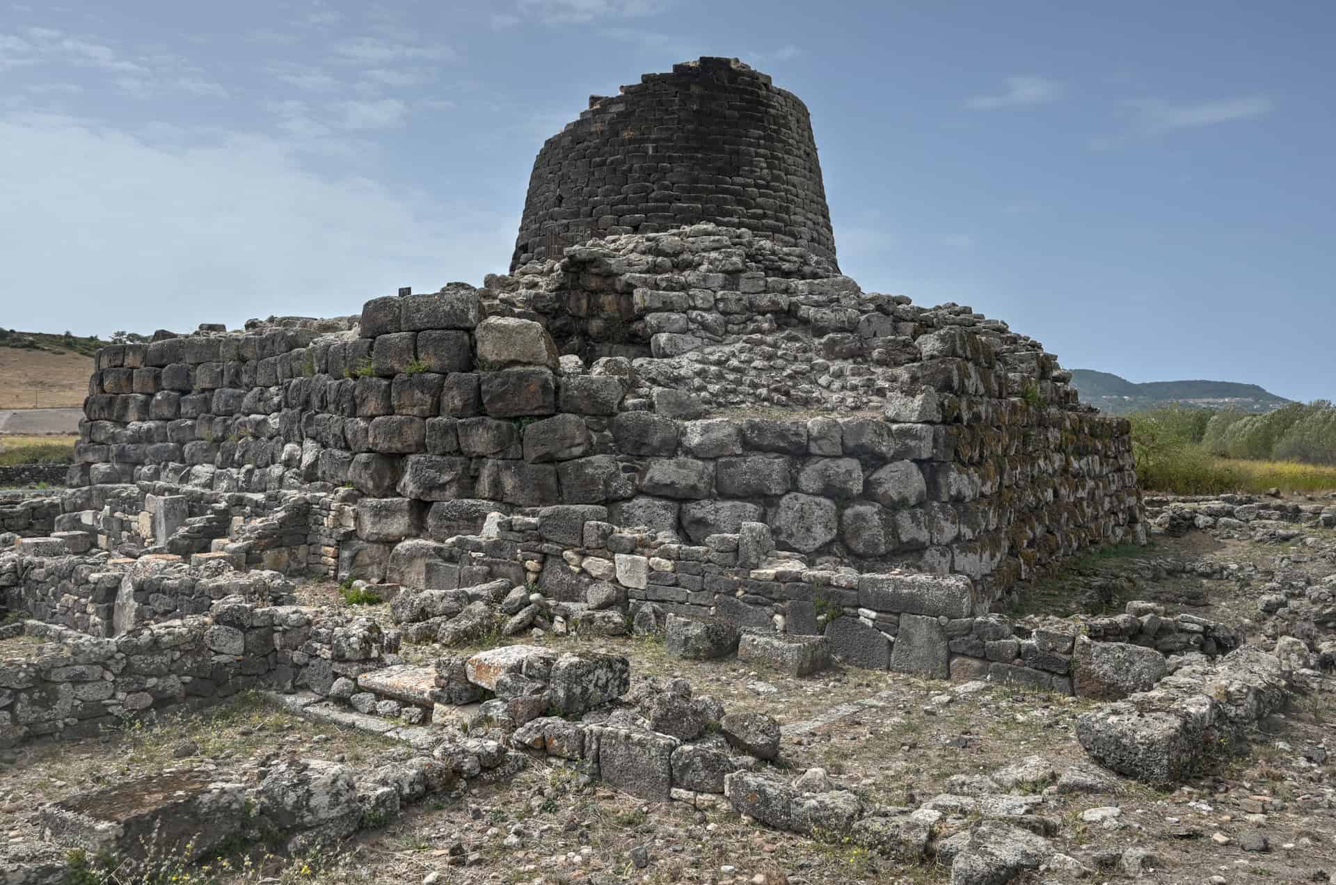 the village ruins of the Nuraghe Santu Antine