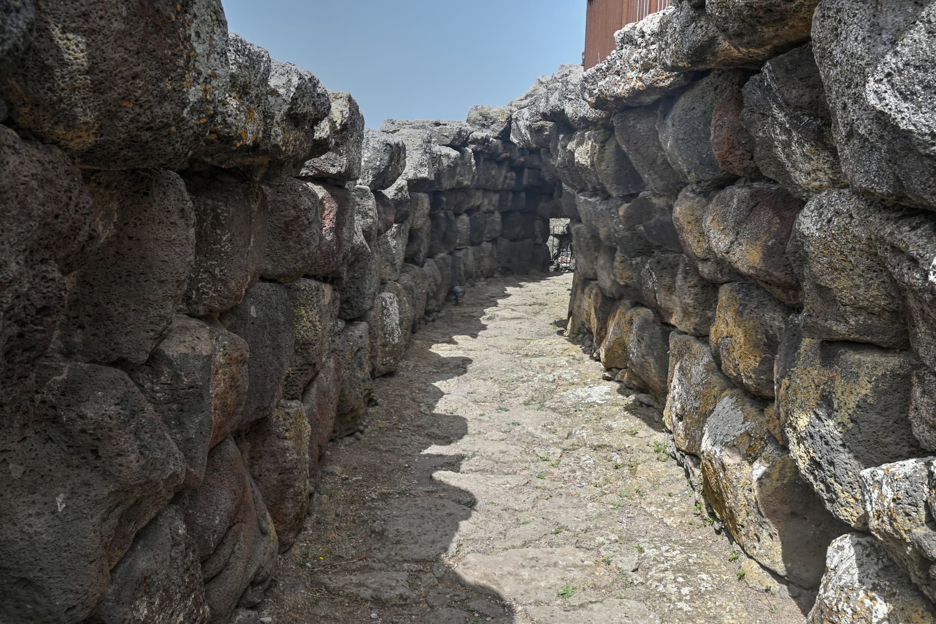 inner corridors of Nuraghe Santu Antine