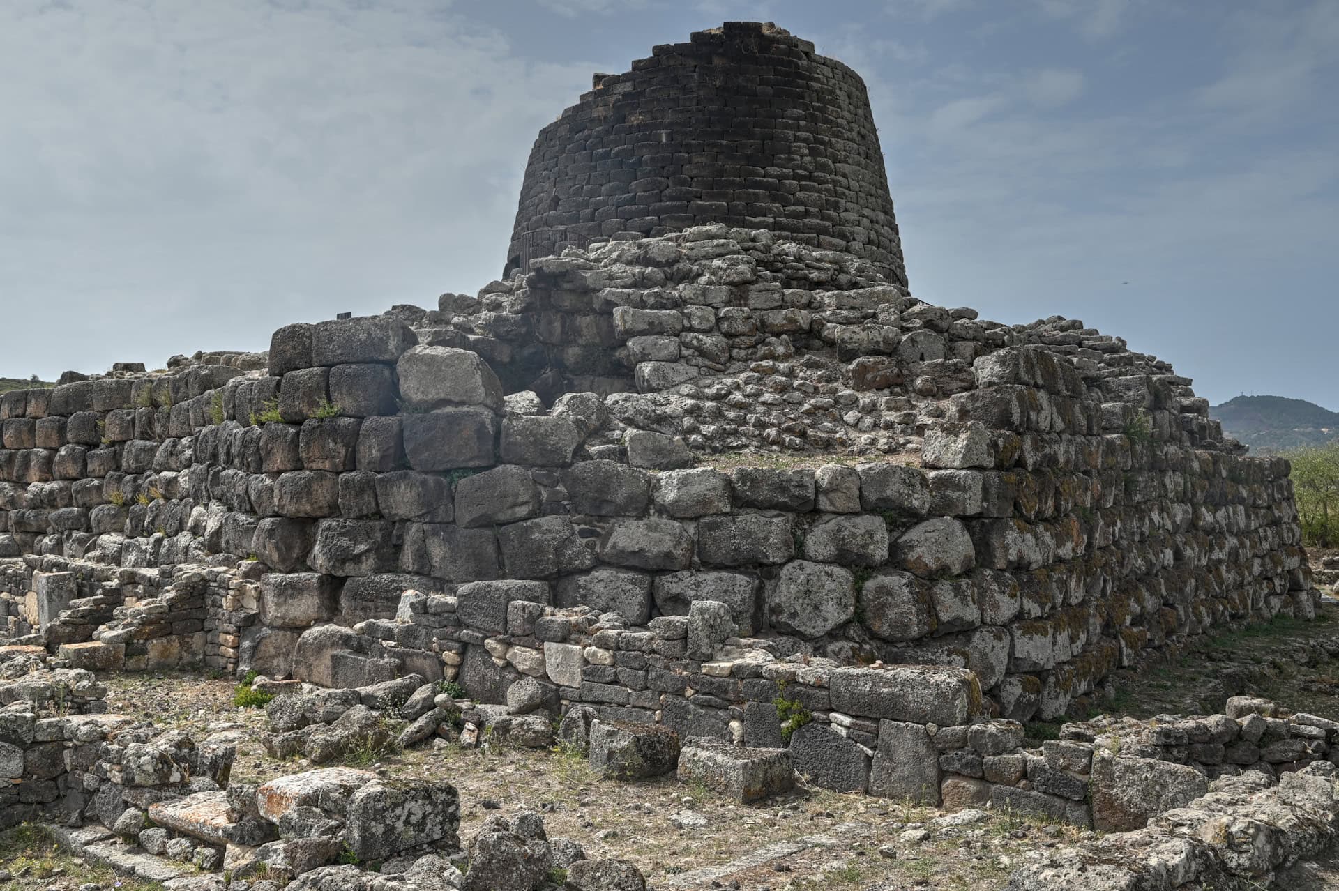 the village ruins of the Nuraghe Santu Antine