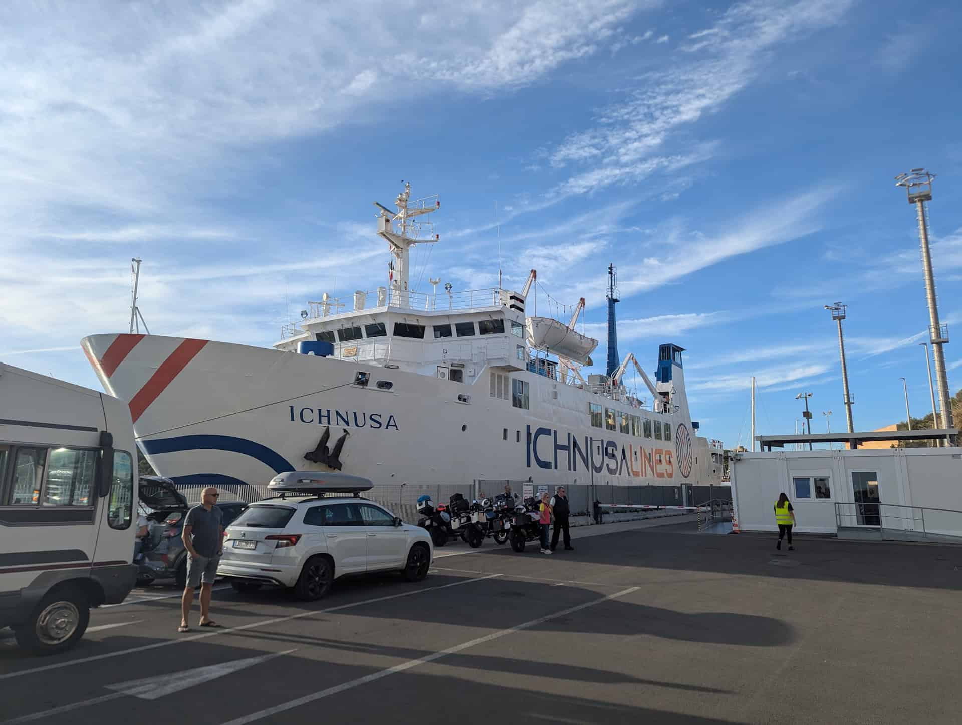 ichnusa lines ferry boat